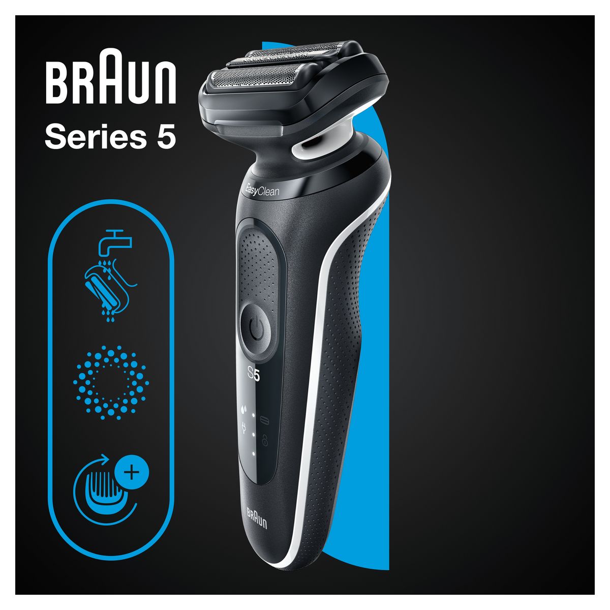 BRAUN Rasoir électrique 51-W1000S - Noir