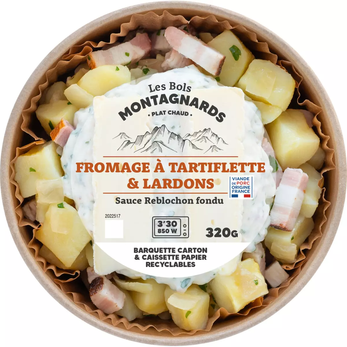 MIX BUFFET Les bols montagnards fromage à tartiflette et lardons 320g
