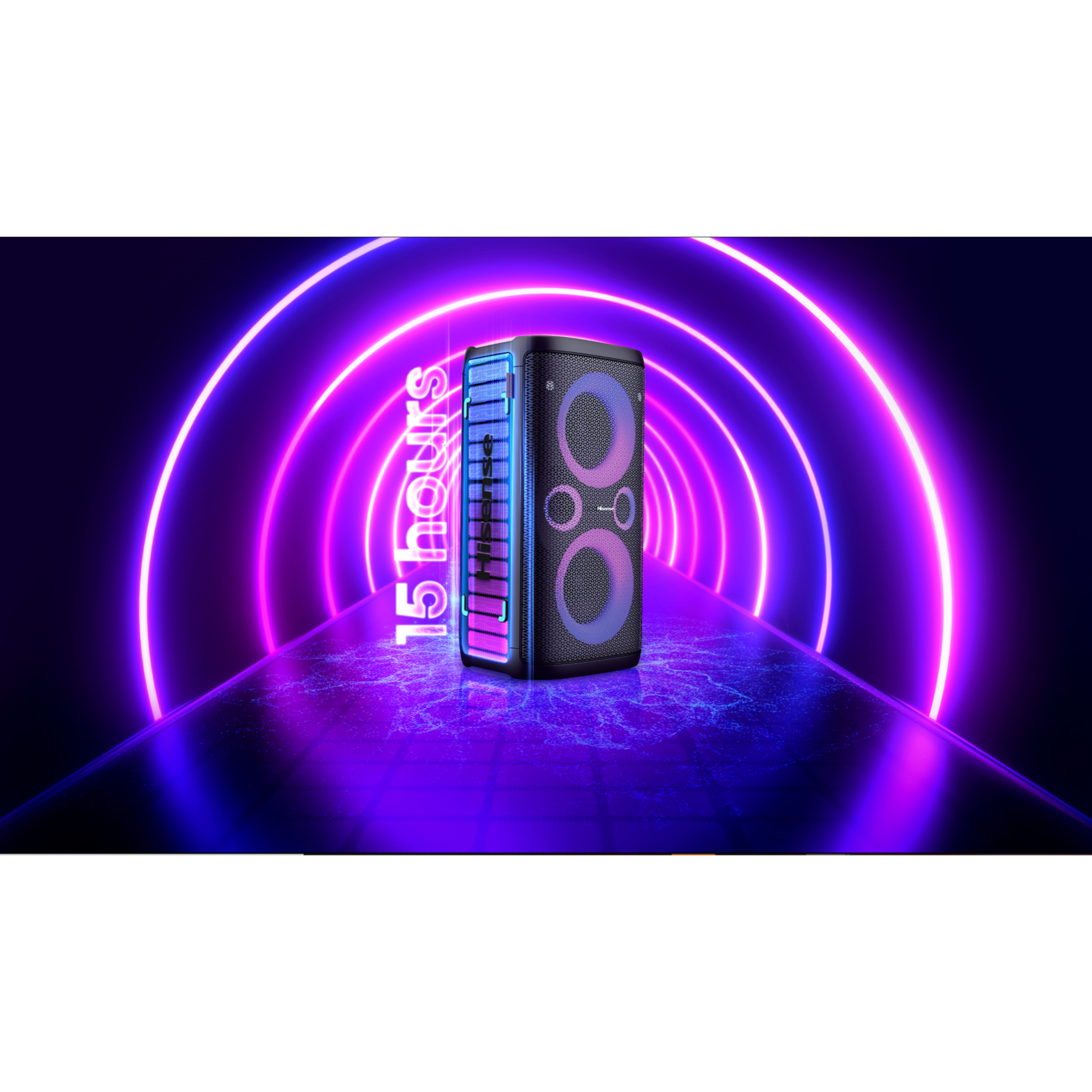 Voir la diapositive 6 : HISENSE Enceinte portable PARTY ROCKER ONE - Noir