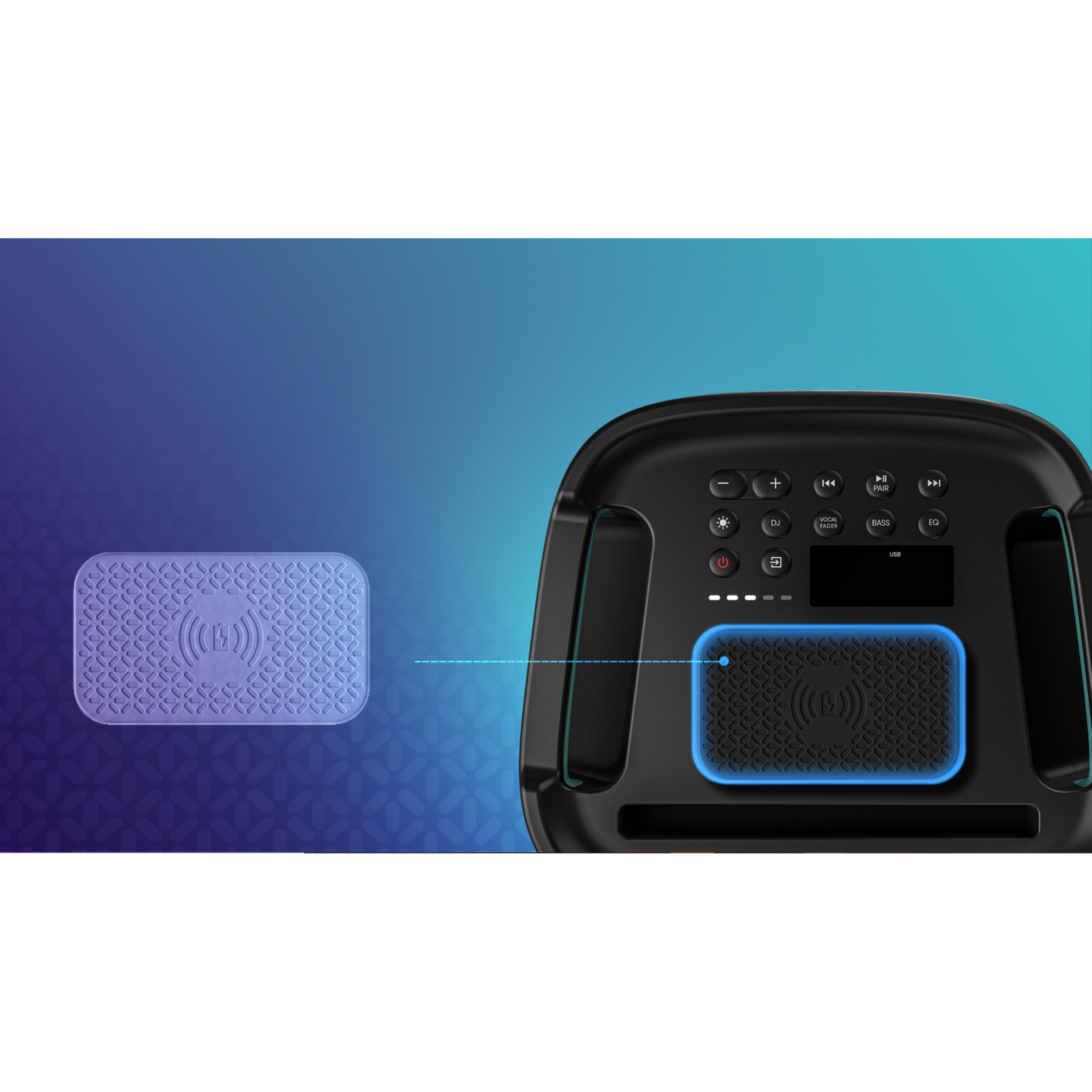 Voir la diapositive 7 : HISENSE Enceinte portable PARTY ROCKER ONE - Noir