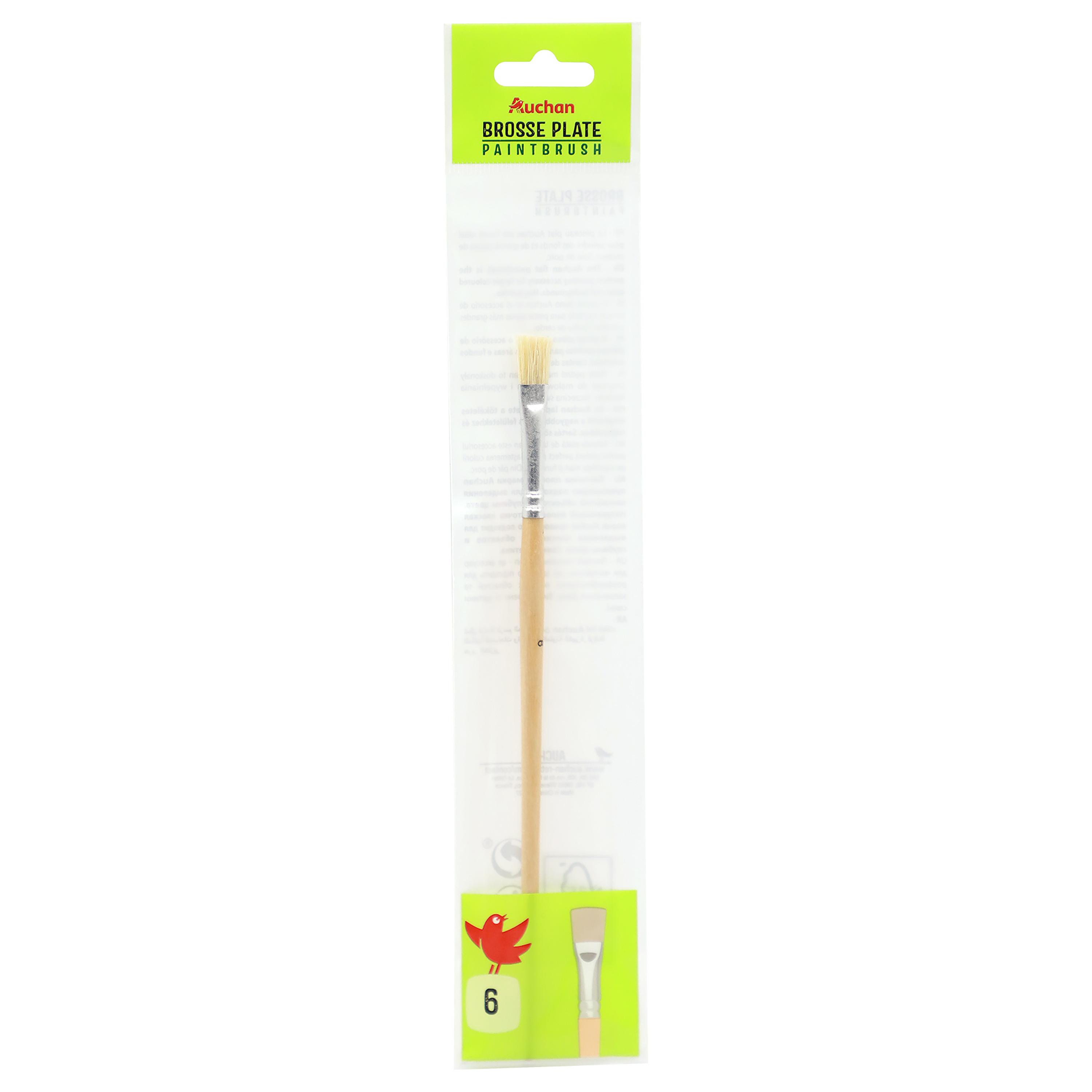 AUCHAN Pinceau Plat N6
