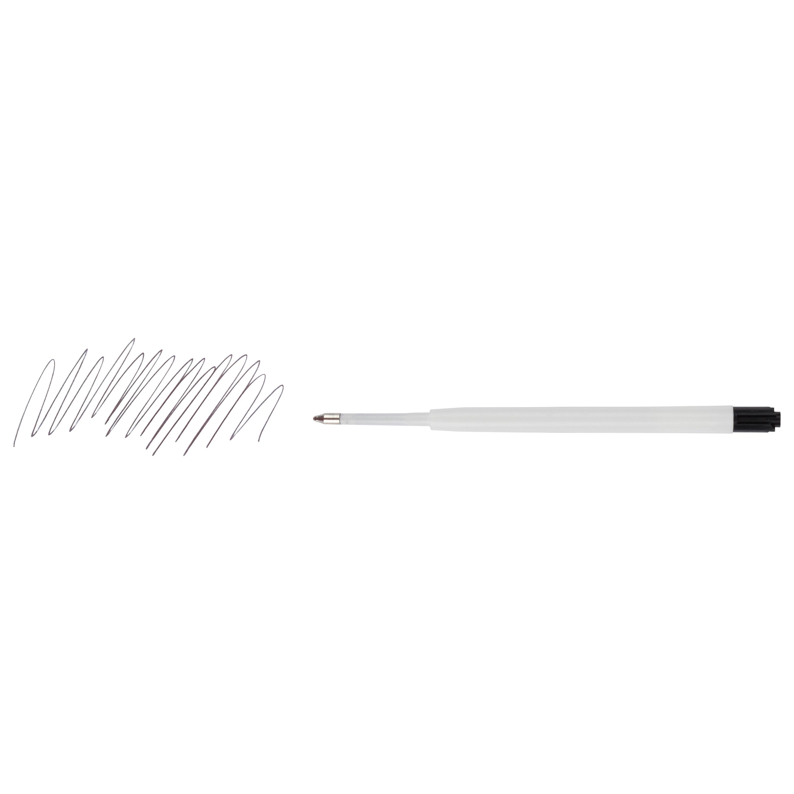 Voir la diapositive 3 : AUCHAN Stylo rétractable Premium+2 recharges - Noir