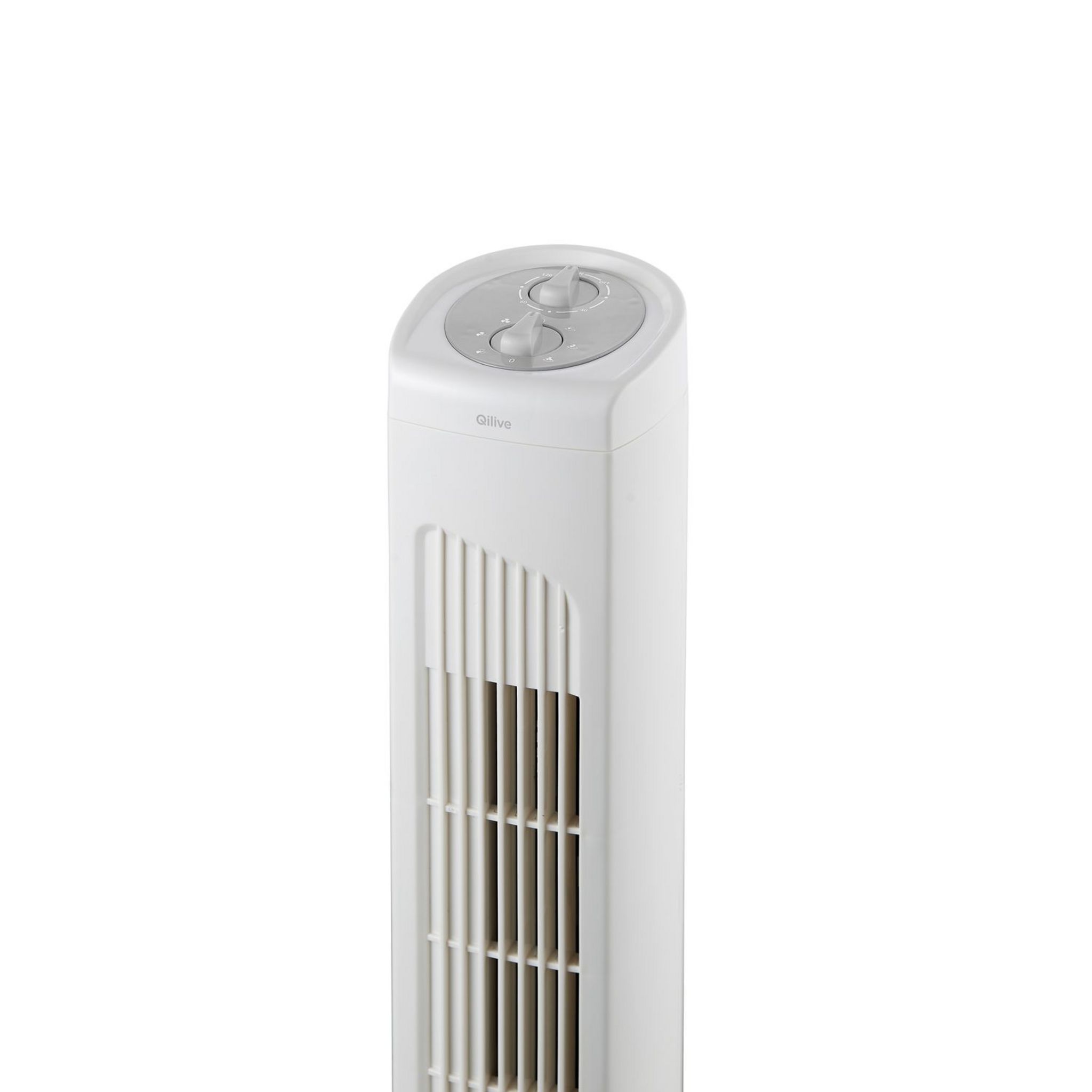 Voir la diapositive 2 : QILIVE Ventilateur colonne Q.6833 - Blanc