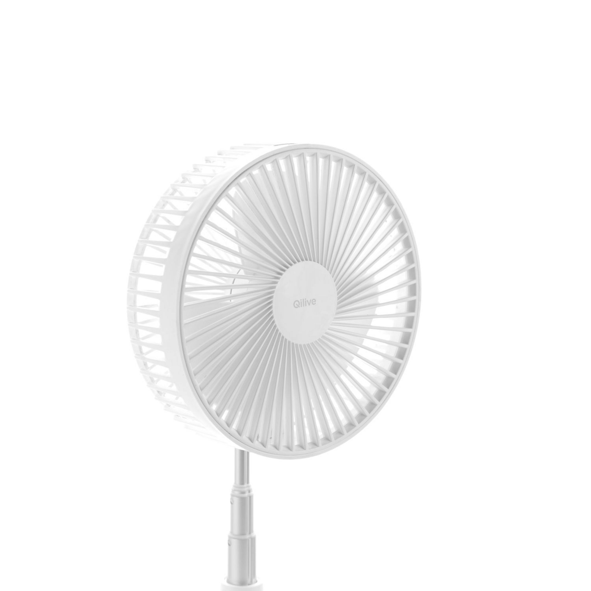 Voir la diapositive 2 : QILIVE Ventilateur sur pied pliable Q.6866 - Blanc