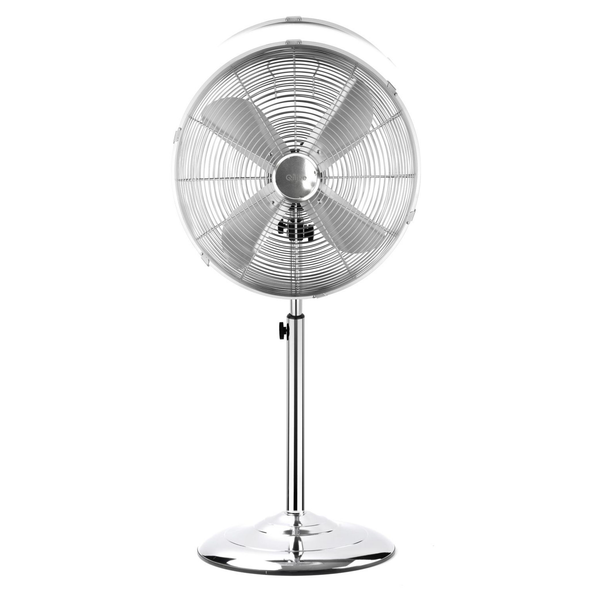 Voir la diapositive 2 : QILIVE Ventilateur sur pied Q.6860 - Chrome