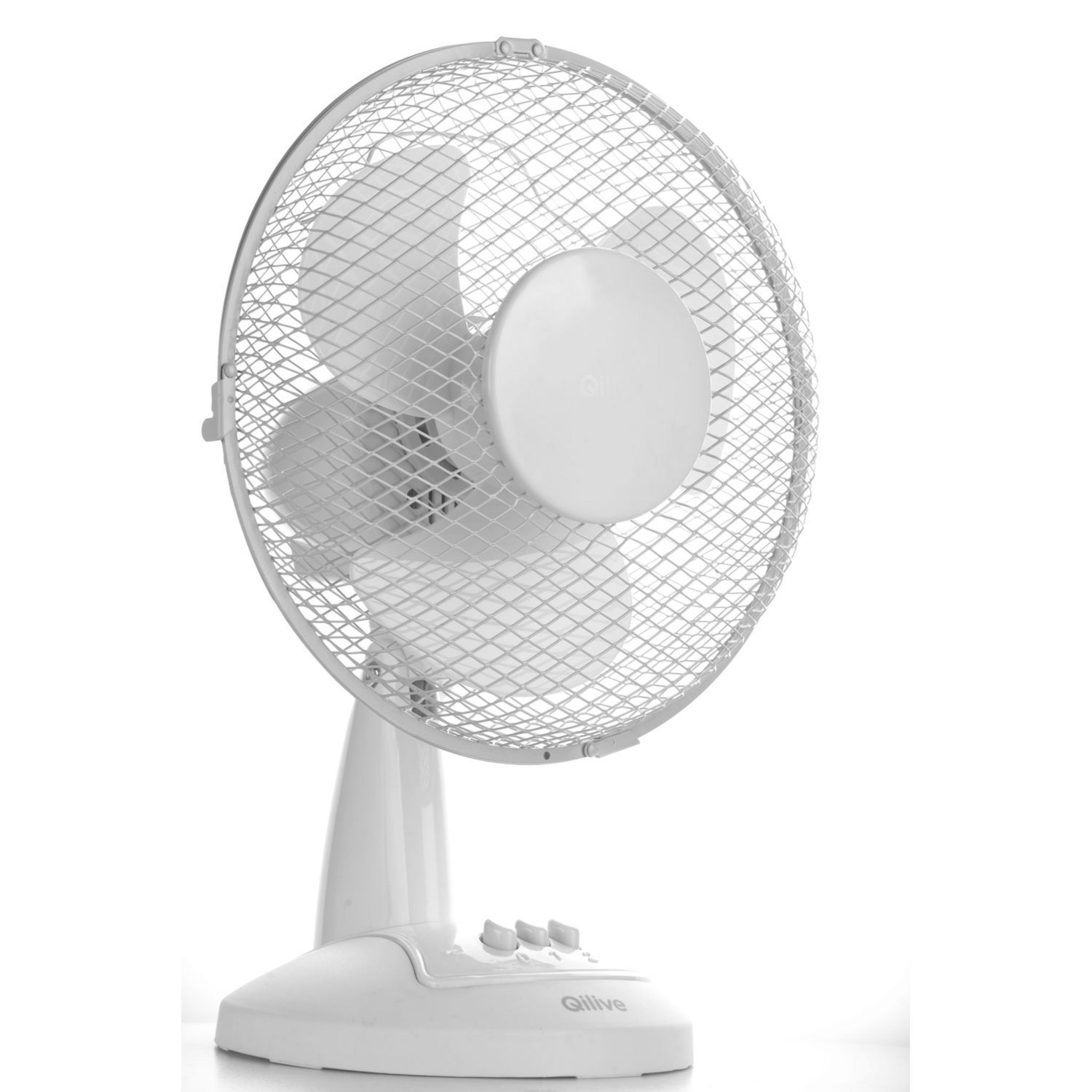 Voir la diapositive 3 : QILIVE Ventilateur de table Q.6723 - Blanc