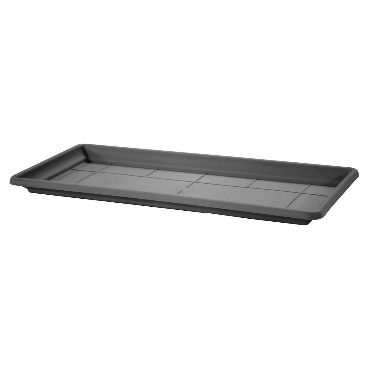 GARDENSTAR Plateau rectangulaire L92 pour jardinière 100 cm - Gris