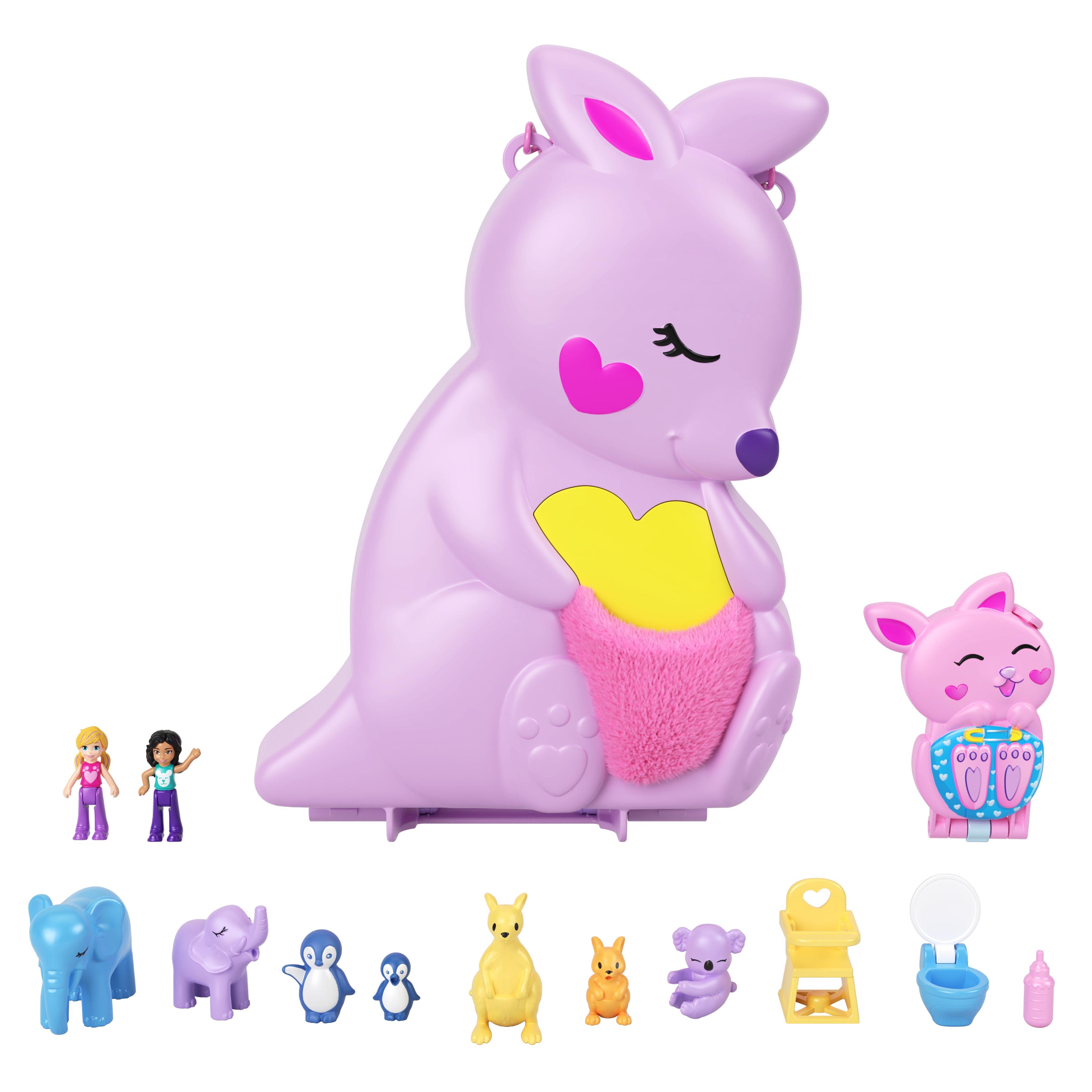 Voir la diapositive 2 : MATTEL Sac à main surprise Kangourou Polly Pocket