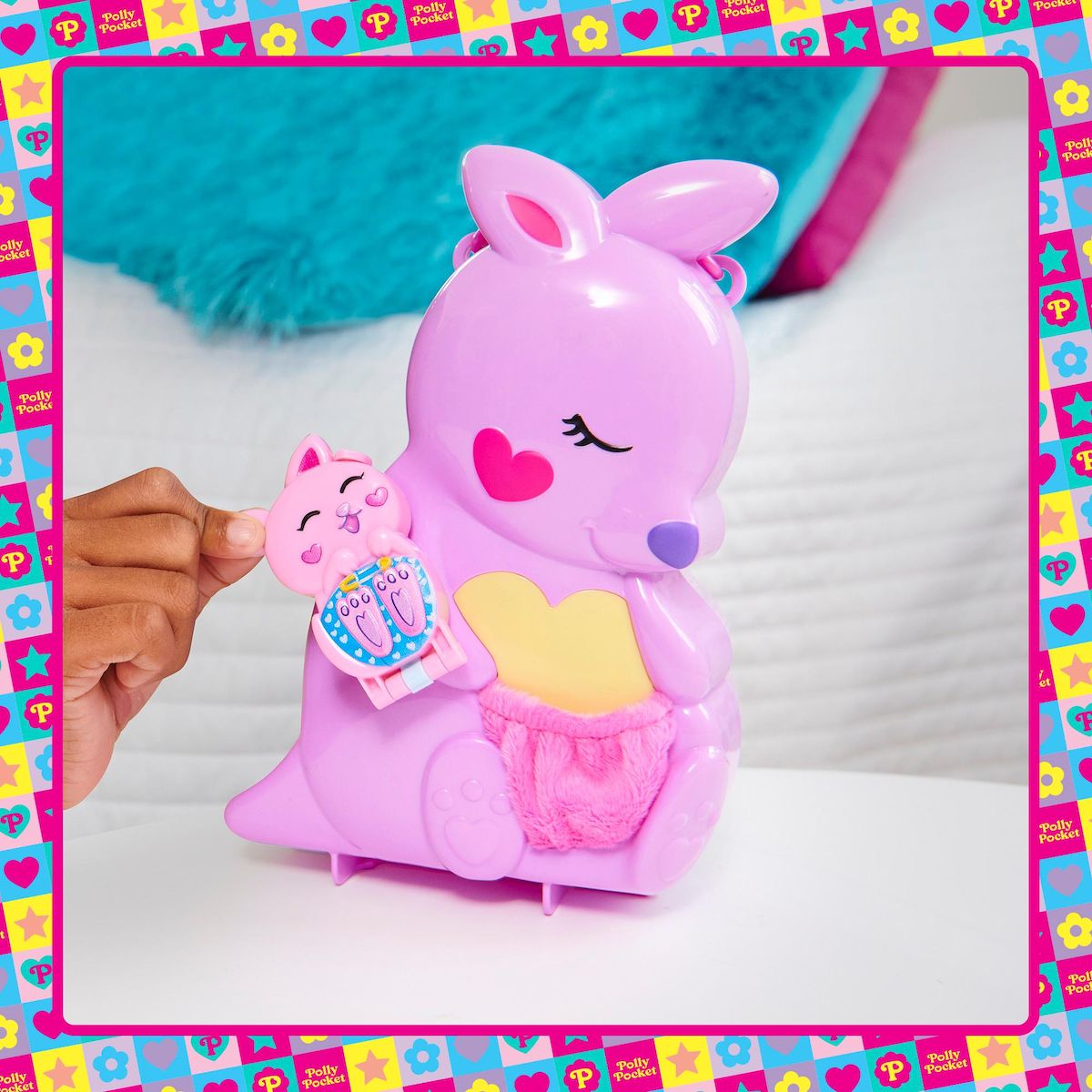 MATTEL Sac à main surprise Kangourou Polly Pocket