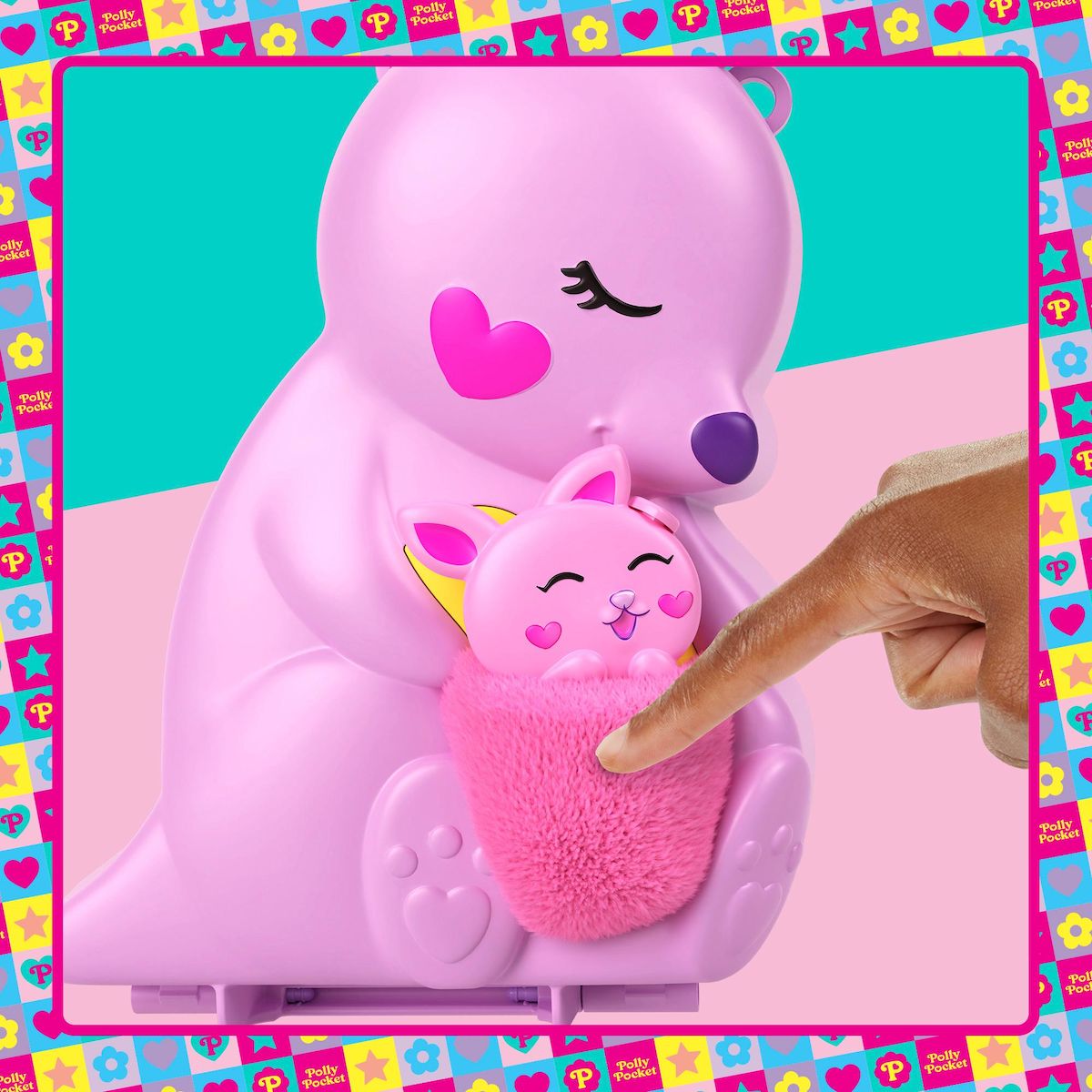 MATTEL Sac à main surprise Kangourou Polly Pocket