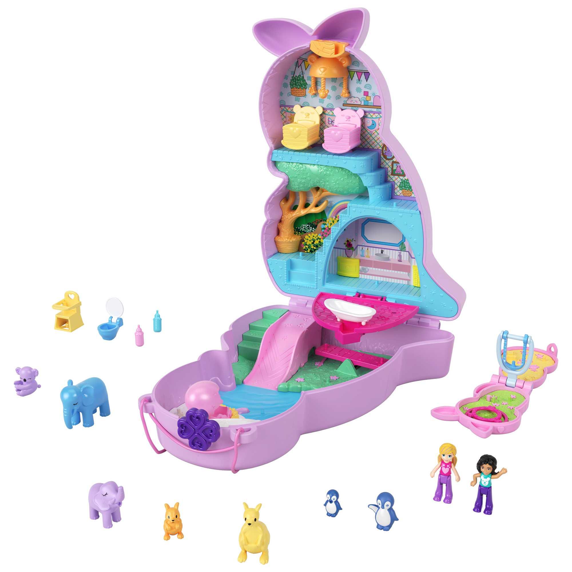 Voir la diapositive 3 : MATTEL Sac à main surprise Kangourou Polly Pocket