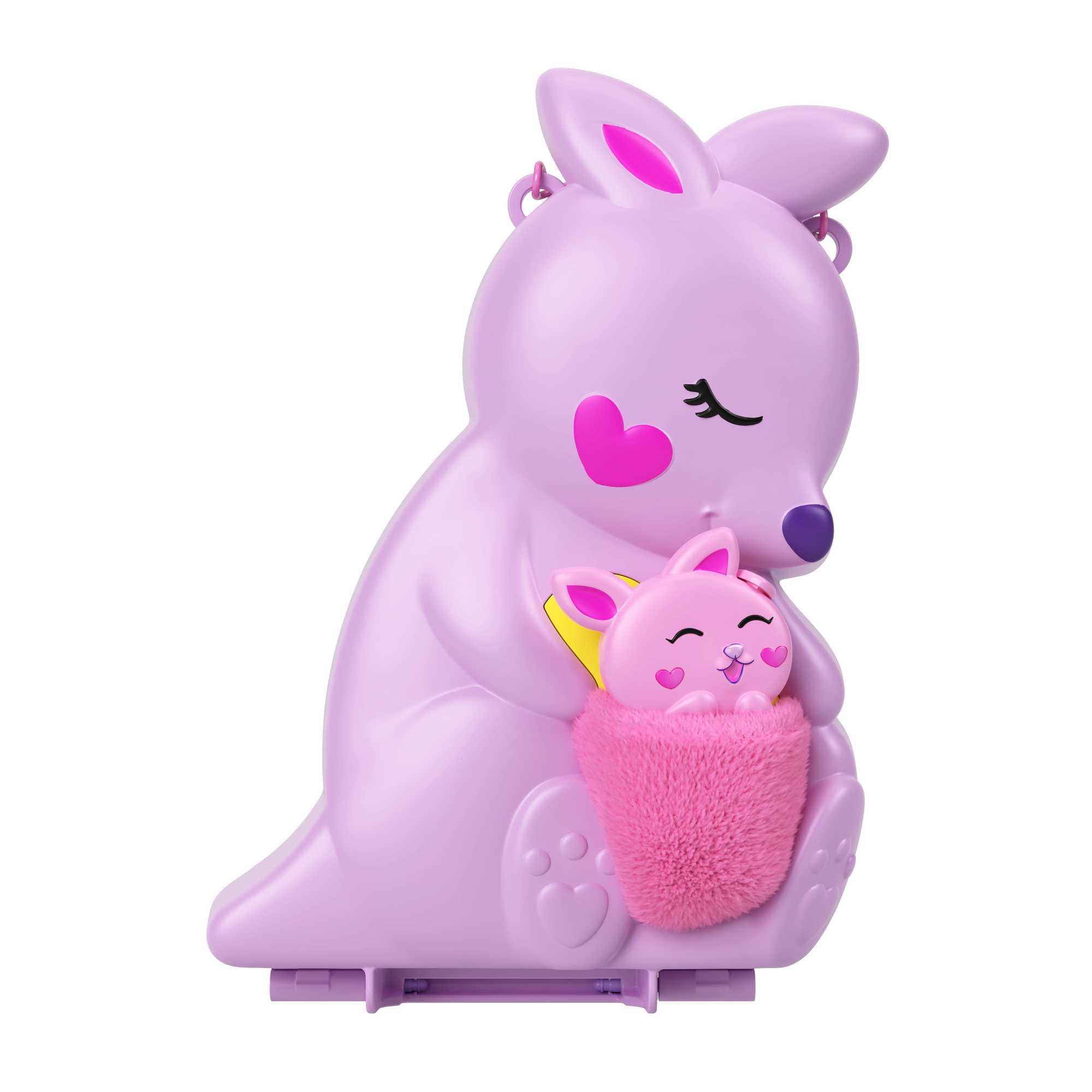 Voir la diapositive 4 : MATTEL Sac à main surprise Kangourou Polly Pocket