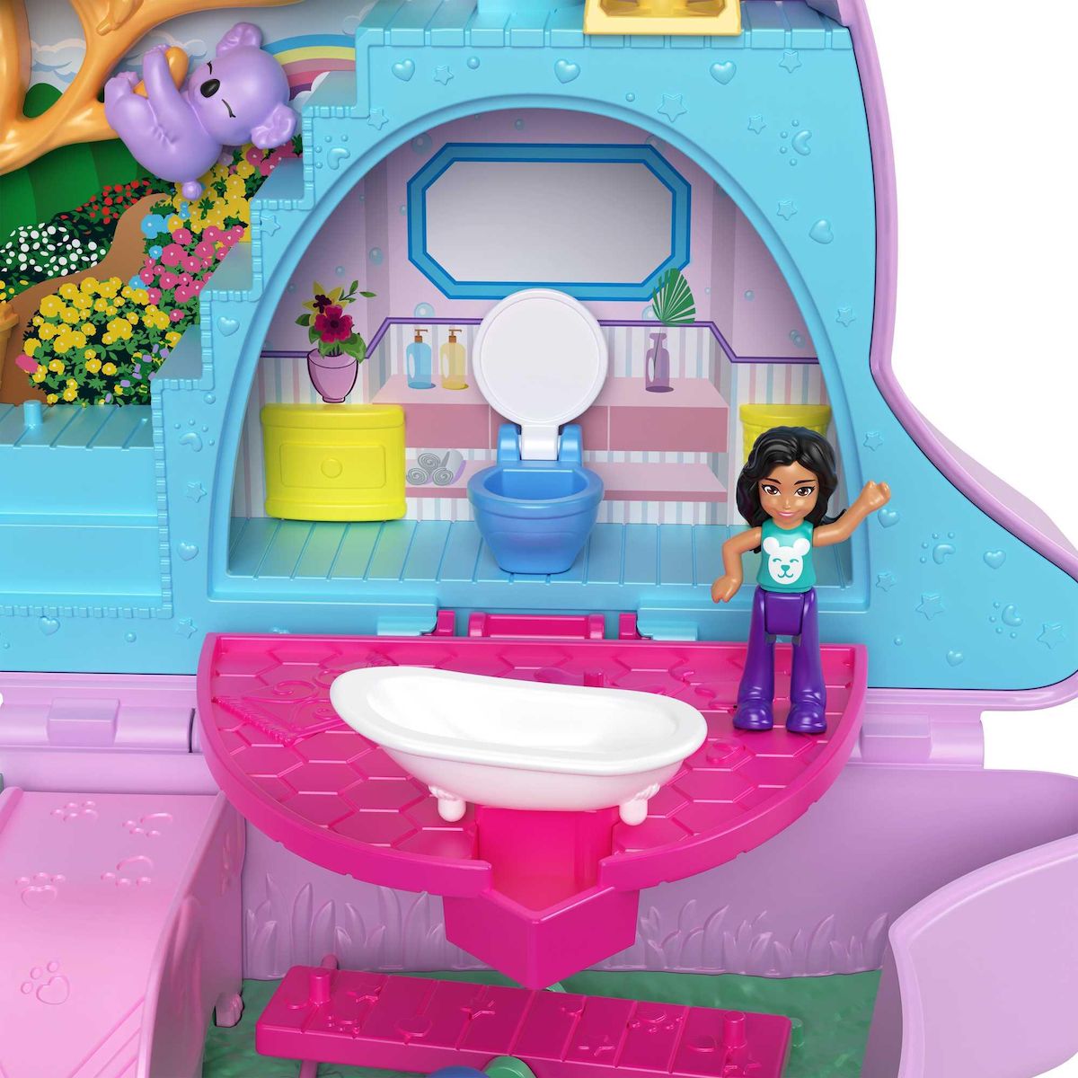 MATTEL Sac à main surprise Kangourou Polly Pocket