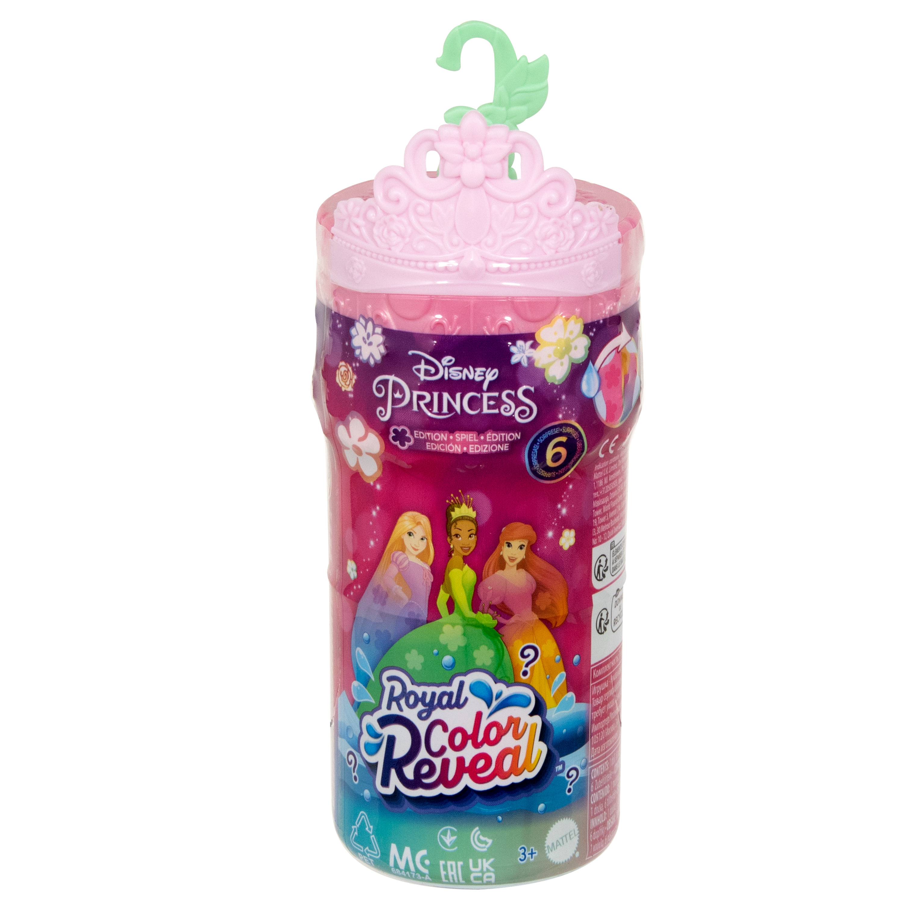 Voir la diapositive 2 : MATTEL Coffret Mini poupée Royal Color Reveal Disney Princess