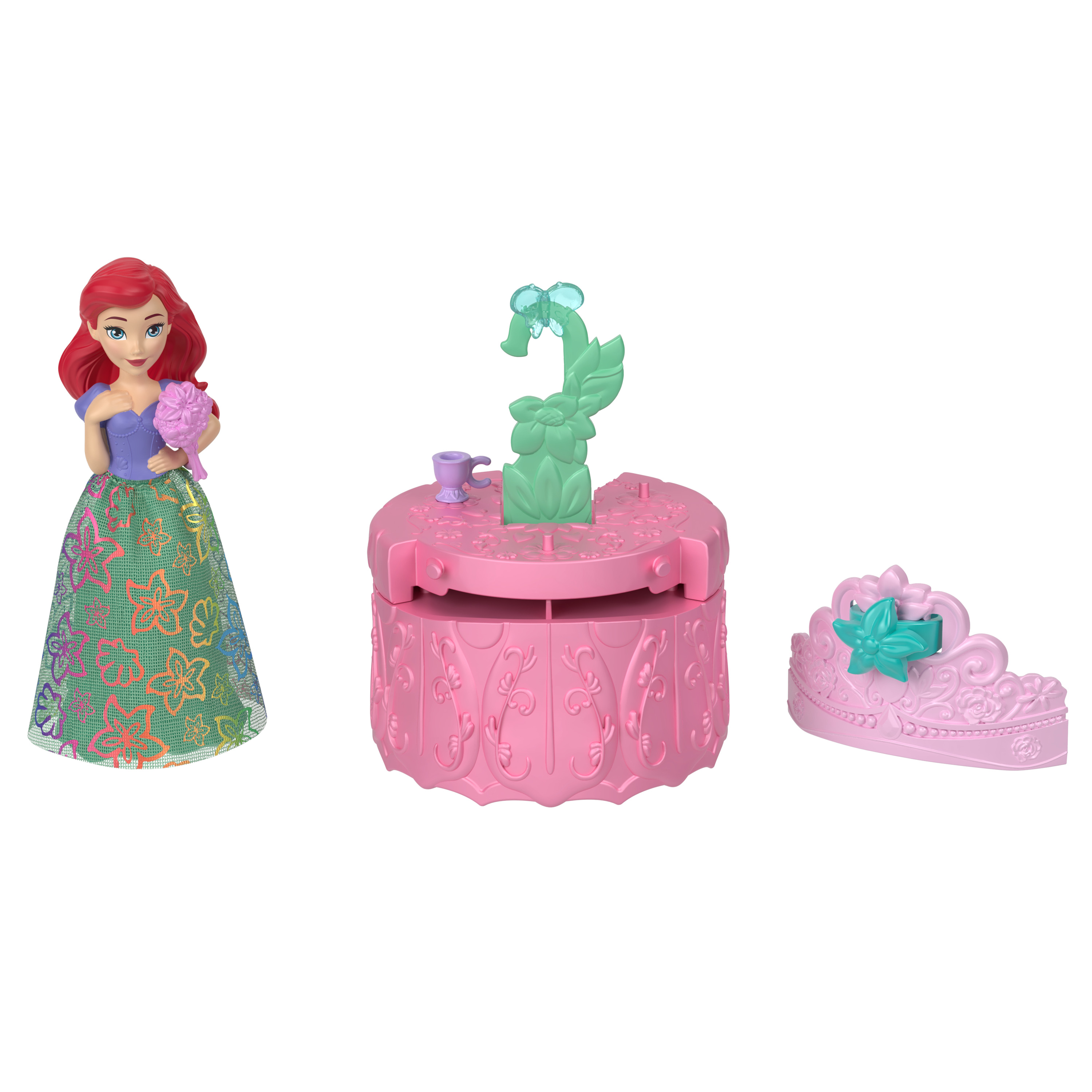 Voir la diapositive 3 : MATTEL Coffret Mini poupée Royal Color Reveal Disney Princess