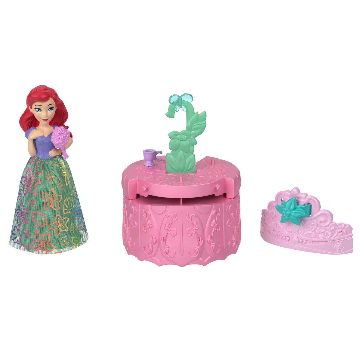 MATTEL Coffret Mini poupée Royal Color Reveal Disney Princess