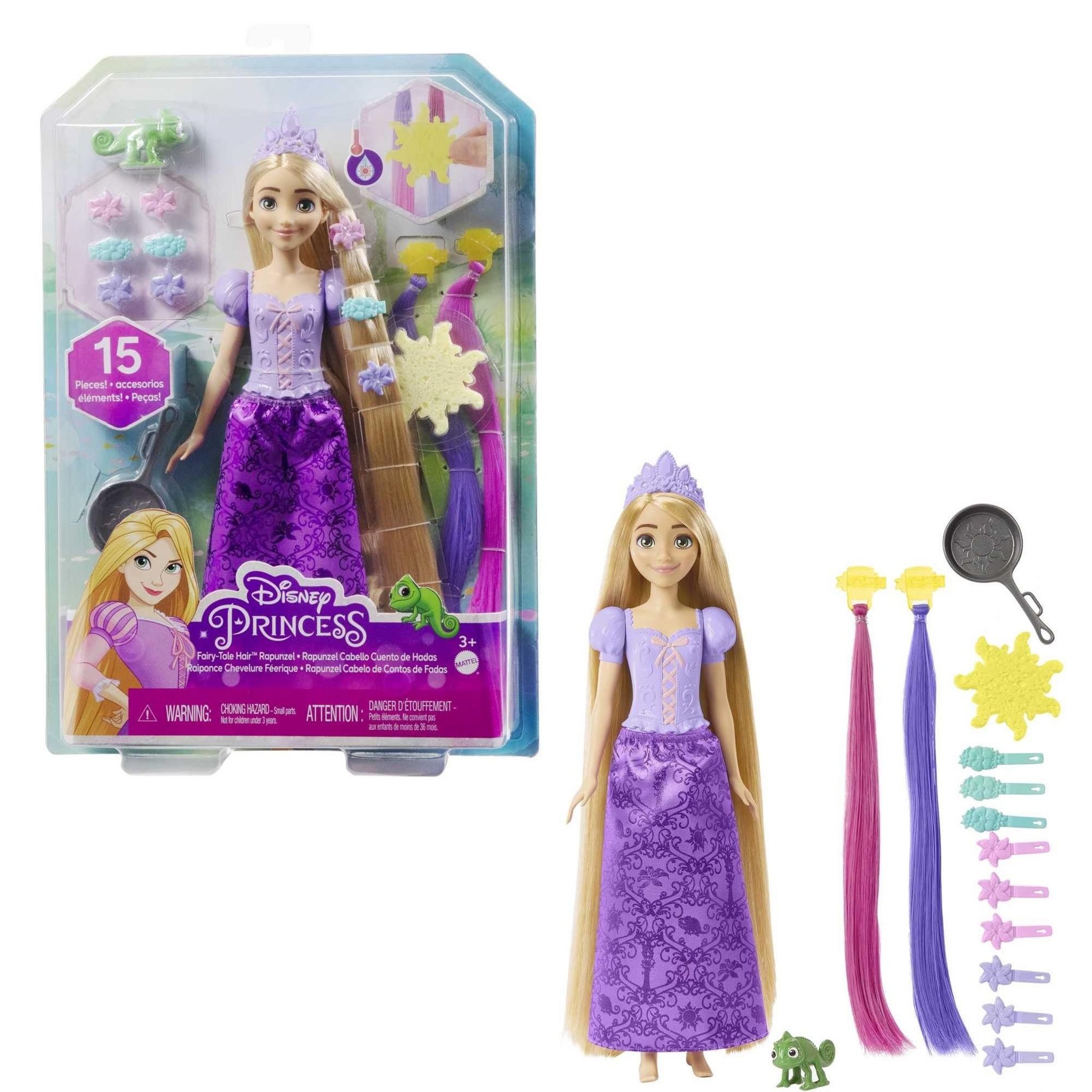 Voir la diapositive 13 : MATTEL Poupée Raiponce Chevelure Fabuleuse et 15 accessoires