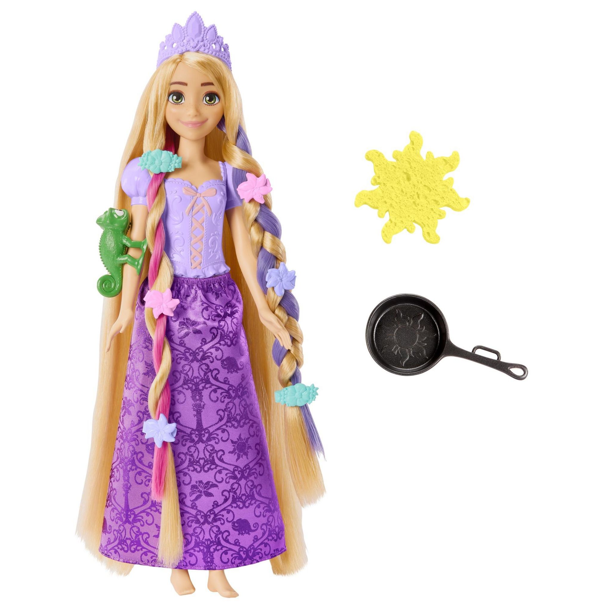 Voir la diapositive 3 : MATTEL Poupée Raiponce Chevelure Fabuleuse et 15 accessoires