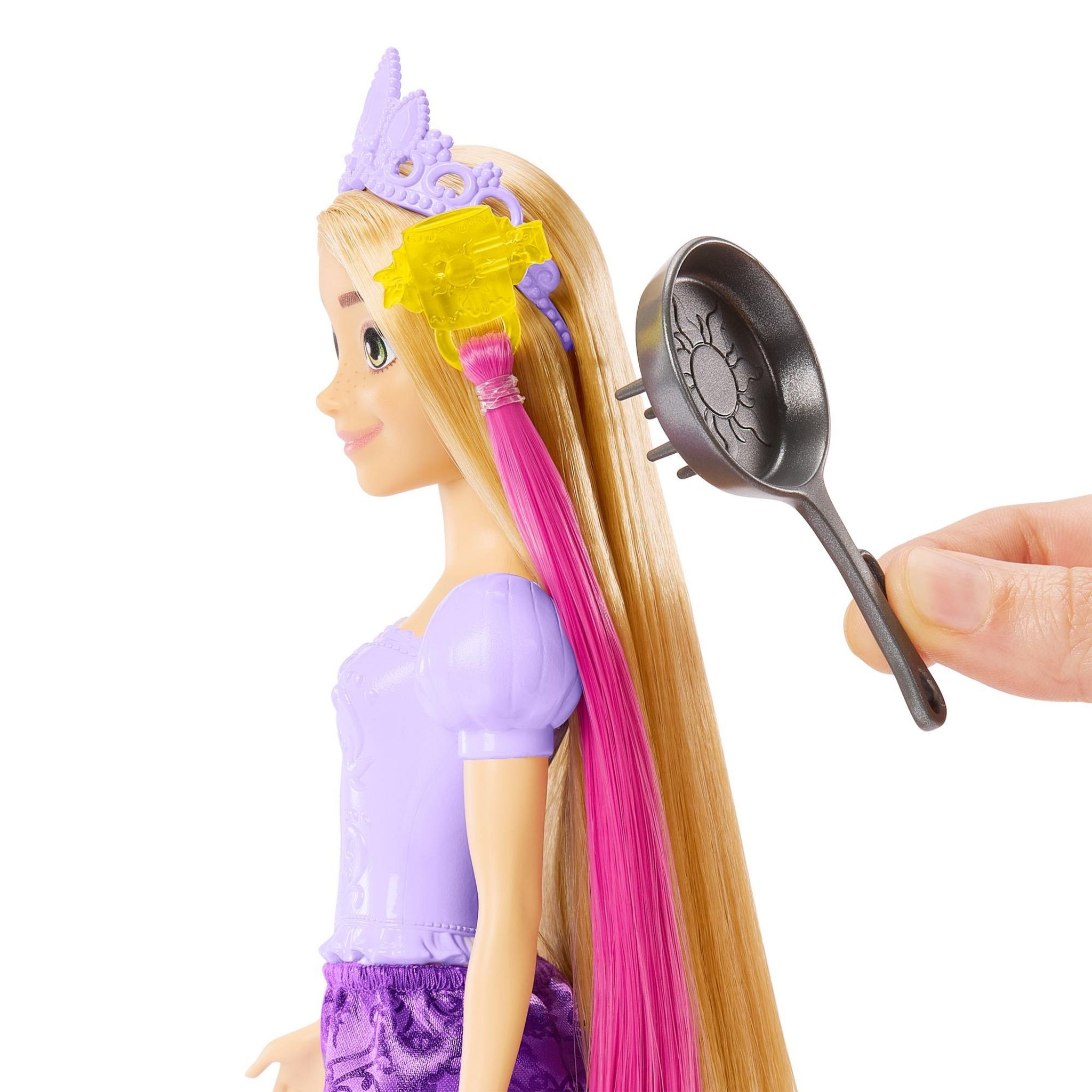 Voir la diapositive 6 : MATTEL Poupée Raiponce Chevelure Fabuleuse et 15 accessoires