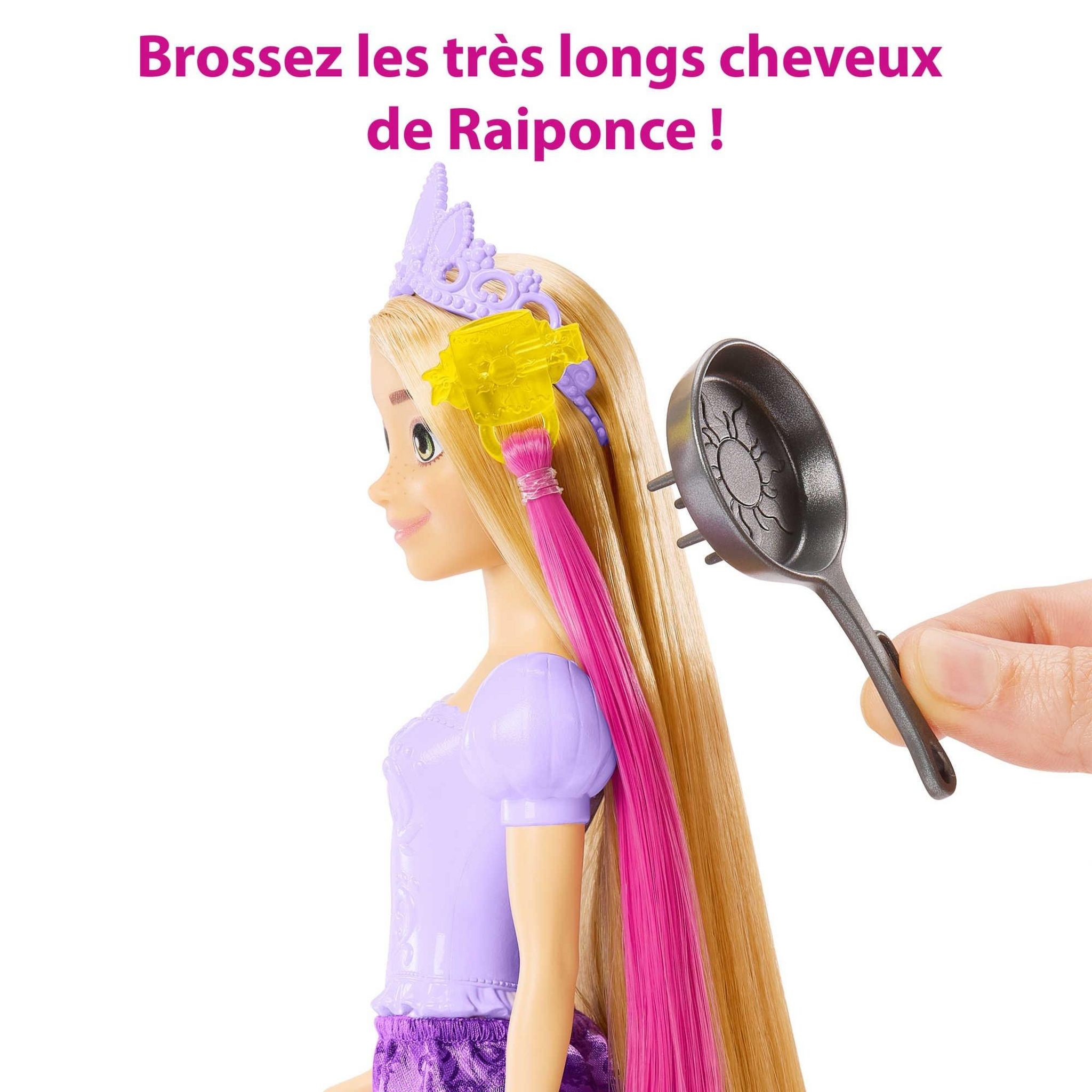 Voir la diapositive 7 : MATTEL Poupée Raiponce Chevelure Fabuleuse et 15 accessoires