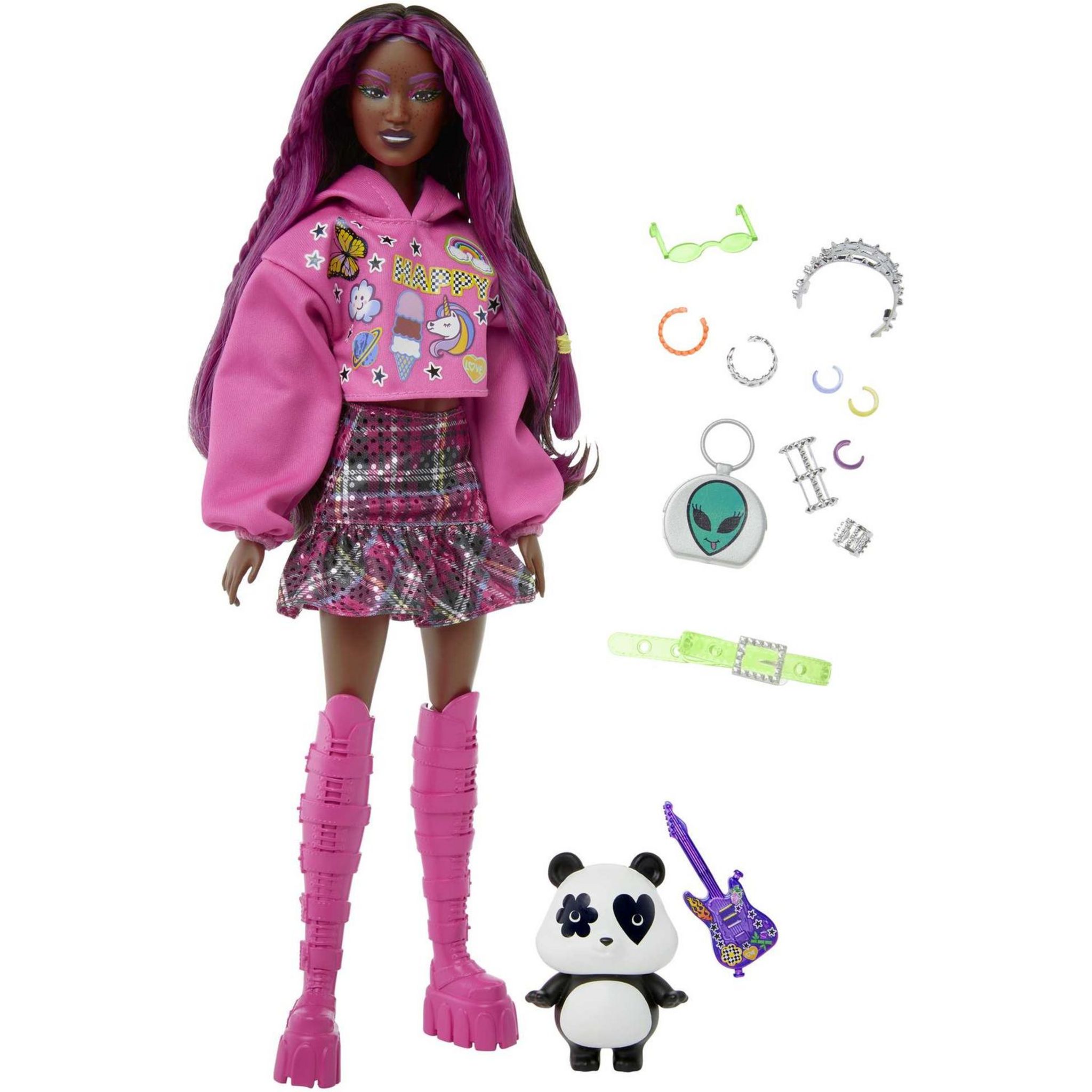 Voir la diapositive 2 : MATTEL Poupée Barbie extra et Panda