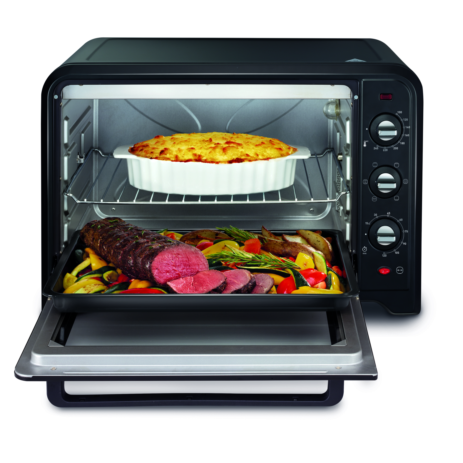 Voir la diapositive 12 : MOULINEX Mini four OX495810, 60 L - Noir