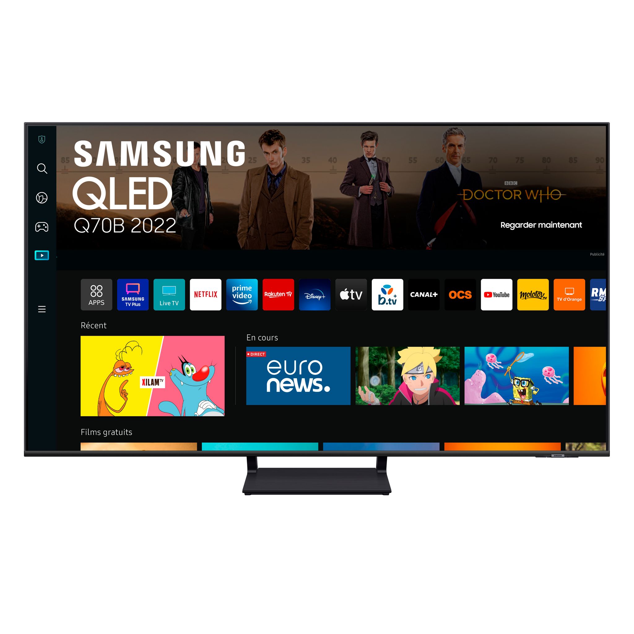 Voir la diapositive 2 : SAMSUNG QE75Q70B TV QLED 4K UHD 189 cm Smart TV