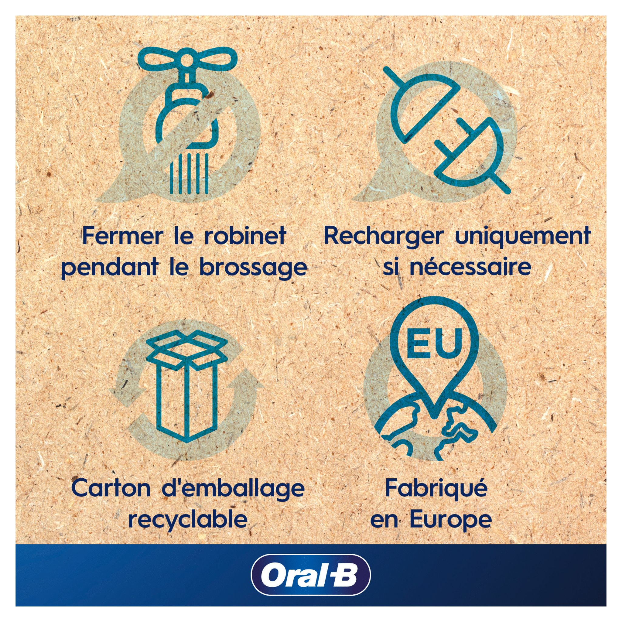 Voir la diapositive 3 : ORAL-B Brosse à dents électrique PRO 3800 - Blanc