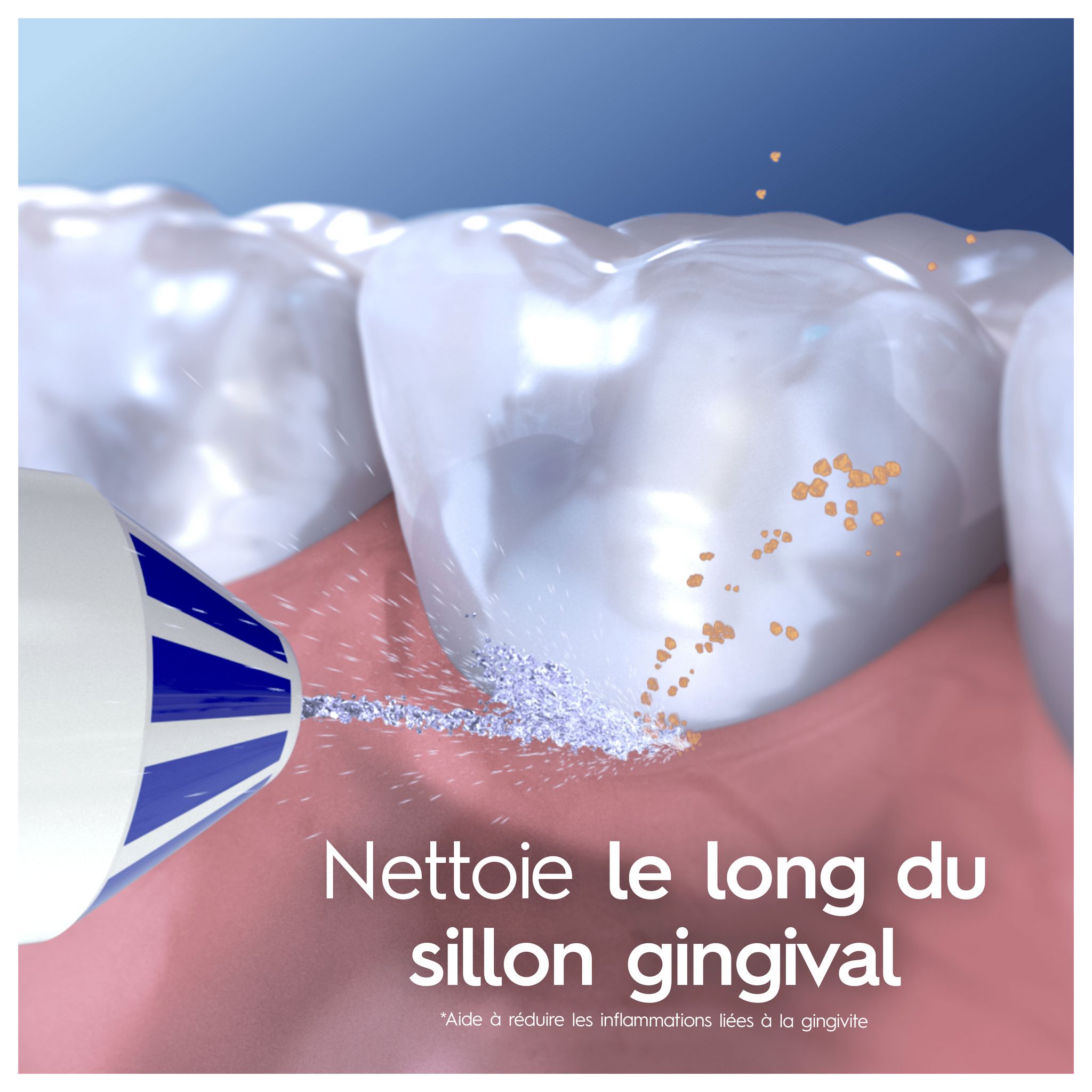 Voir la diapositive 4 : ORAL-B Hydropulseur Microjet 4 - Blanc