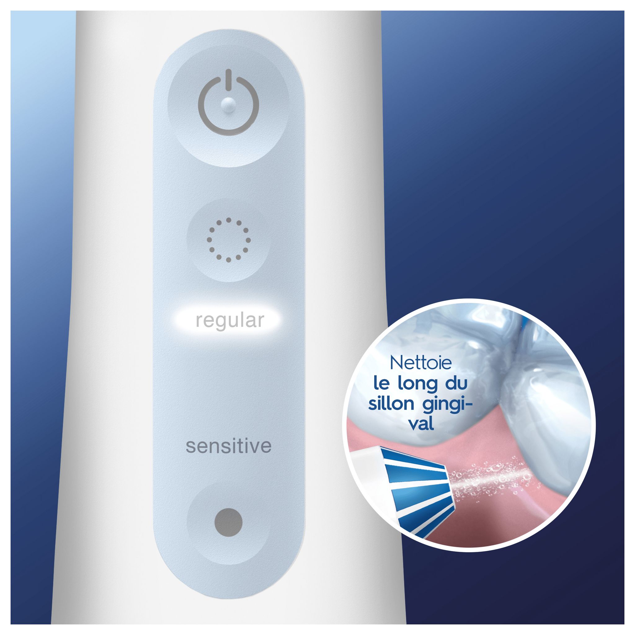 Voir la diapositive 7 : ORAL-B Hydropulseur Microjet 4 - Blanc