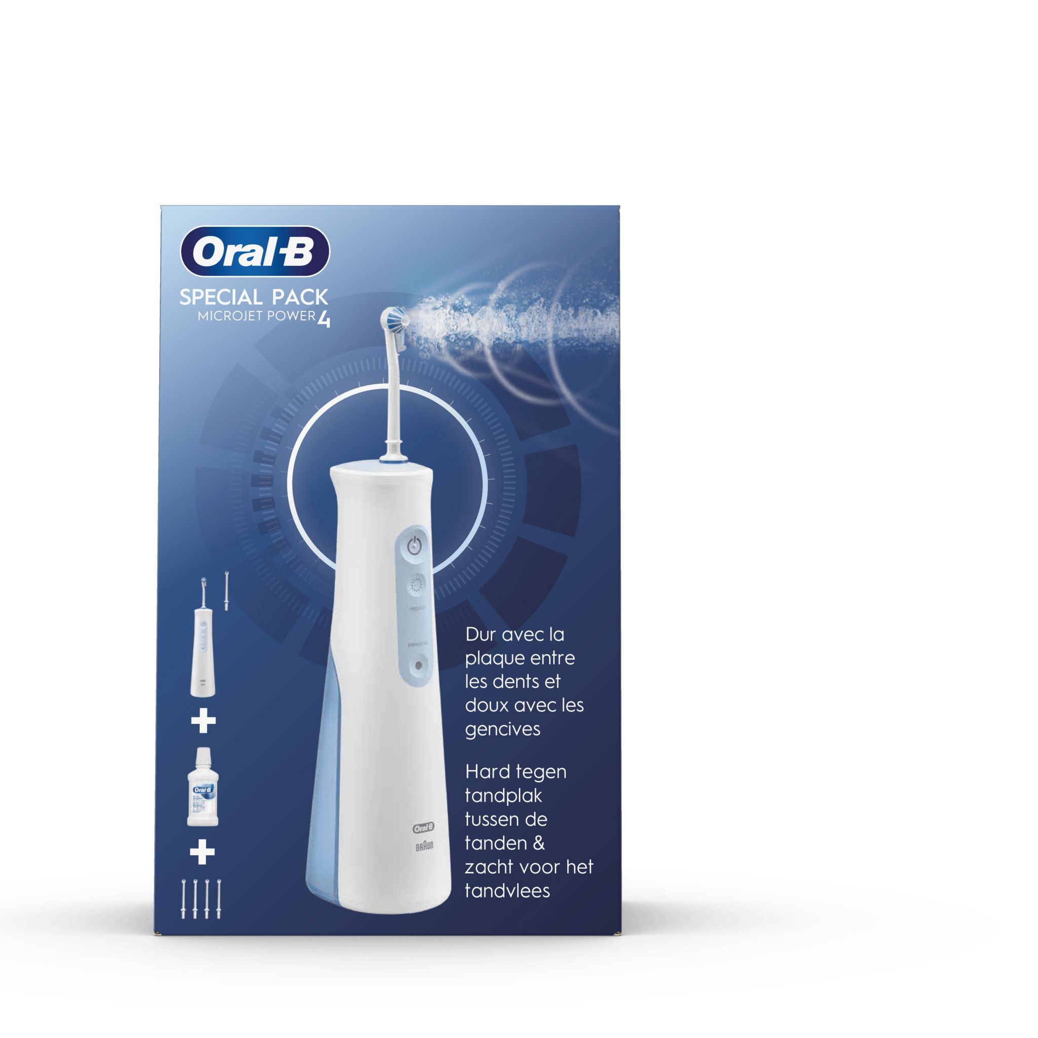 Voir la diapositive 10 : ORAL-B Hydropulseur Microjet 4 - Blanc