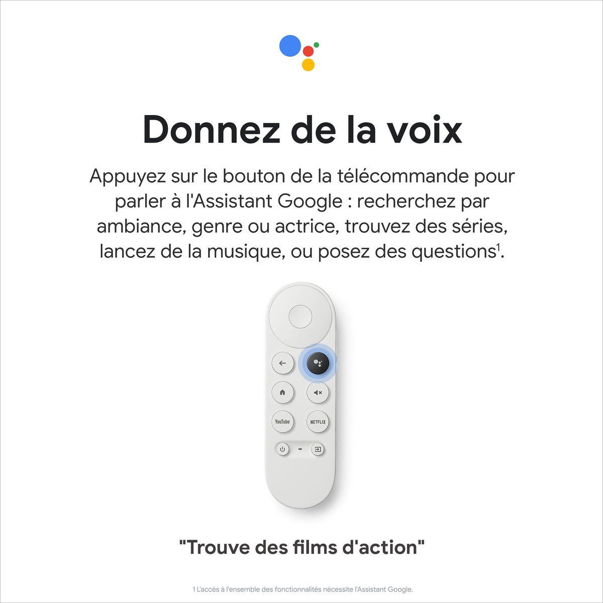 GOOGLE Chromecast HD avec Google TV - Blanc