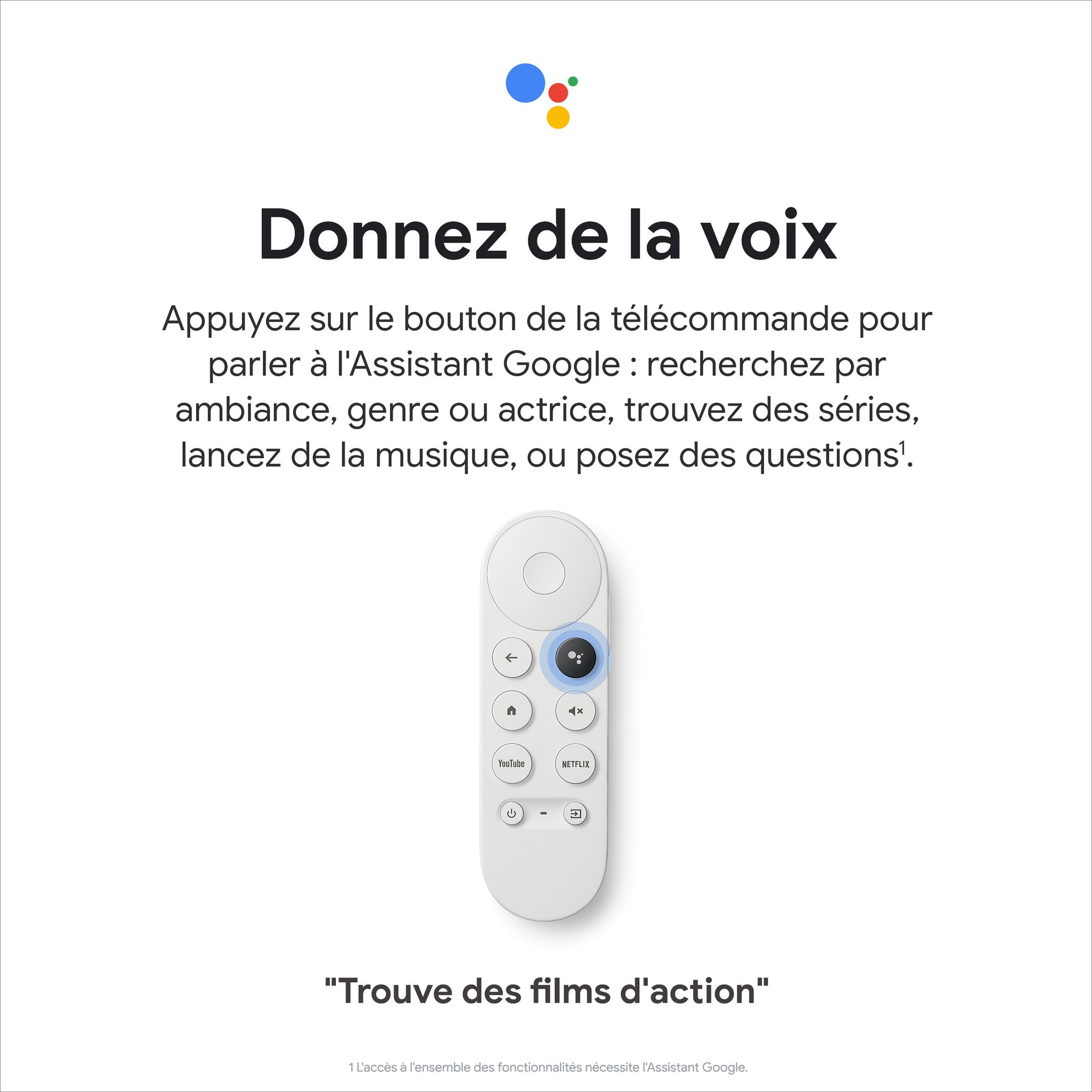 Voir la diapositive 3 : GOOGLE Chromecast HD avec Google TV - Blanc
