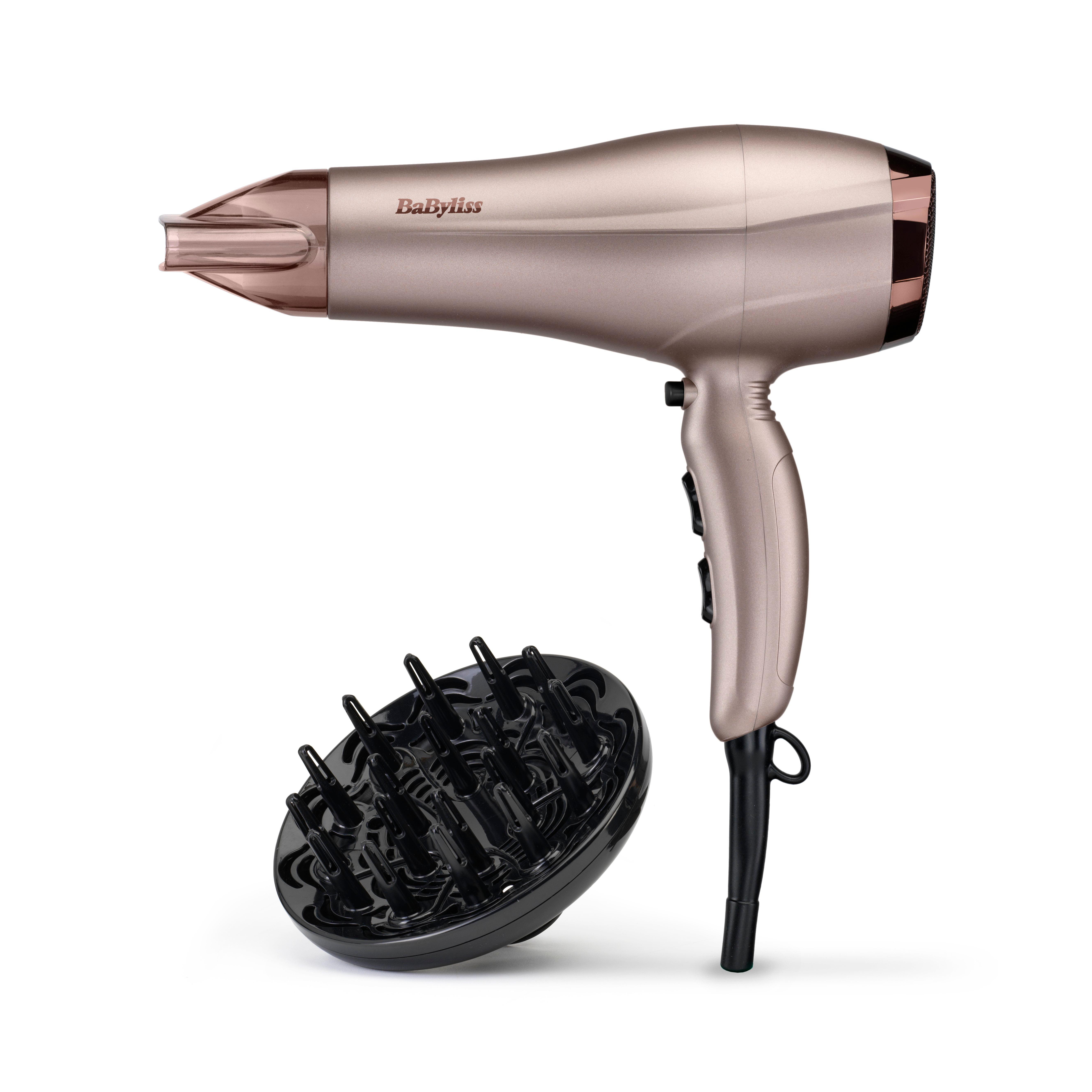 Voir la diapositive 2 : BABYLISS Sèche cheveux ionique avec diffuseur SMOOTH DRY 5790PE - Rose