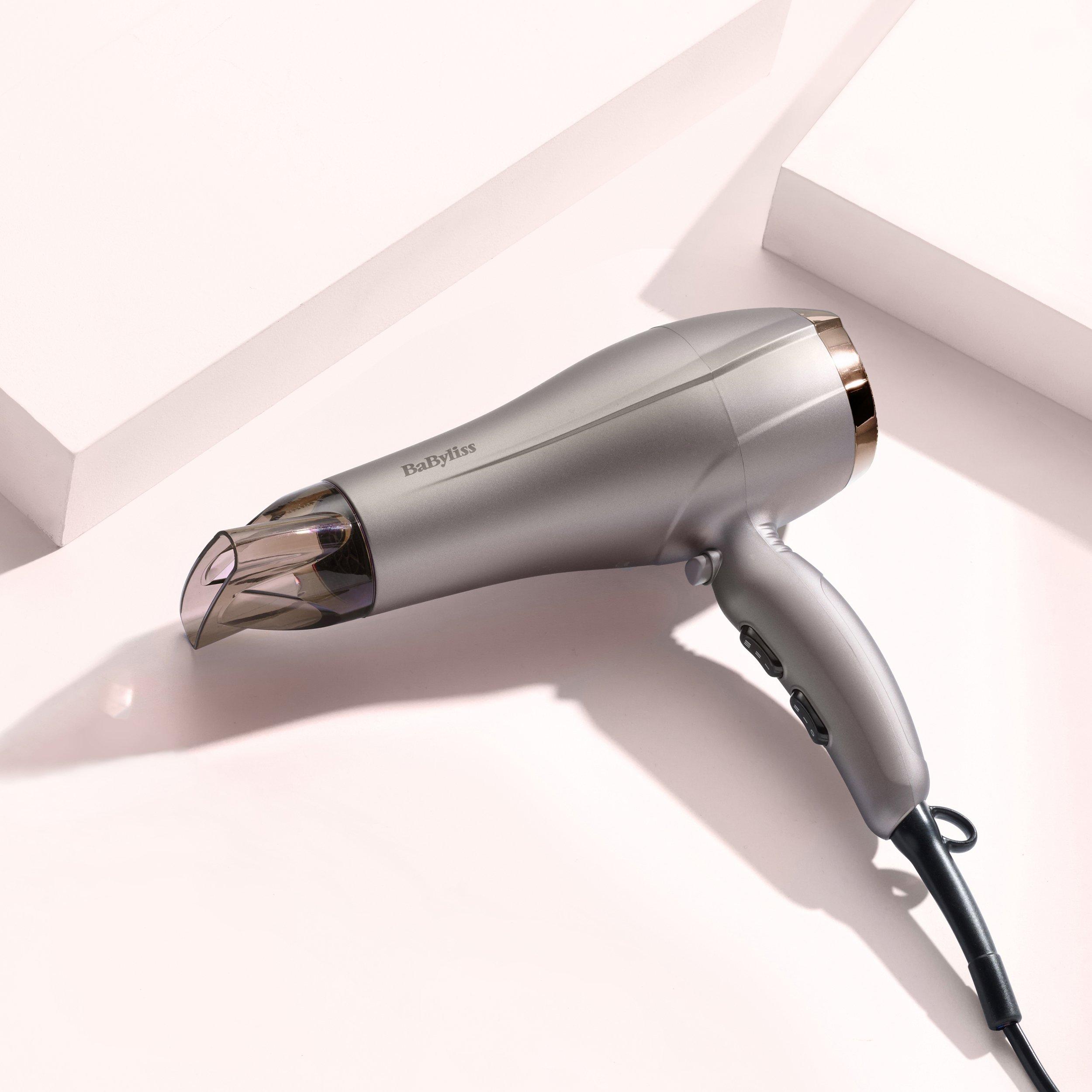 Voir la diapositive 3 : BABYLISS Sèche cheveux ionique avec diffuseur SMOOTH DRY 5790PE - Rose