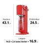 Voir la diapositive 3 : SODASTREAM Gazéificateur ART MANDARINE - Rouge