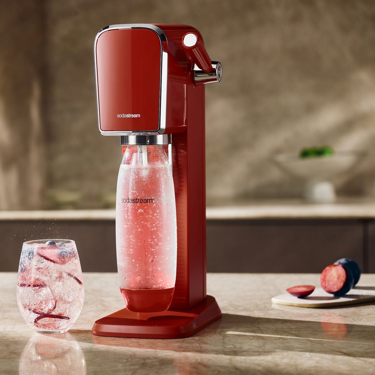 SODASTREAM Gazéificateur ART MANDARINE - Rouge