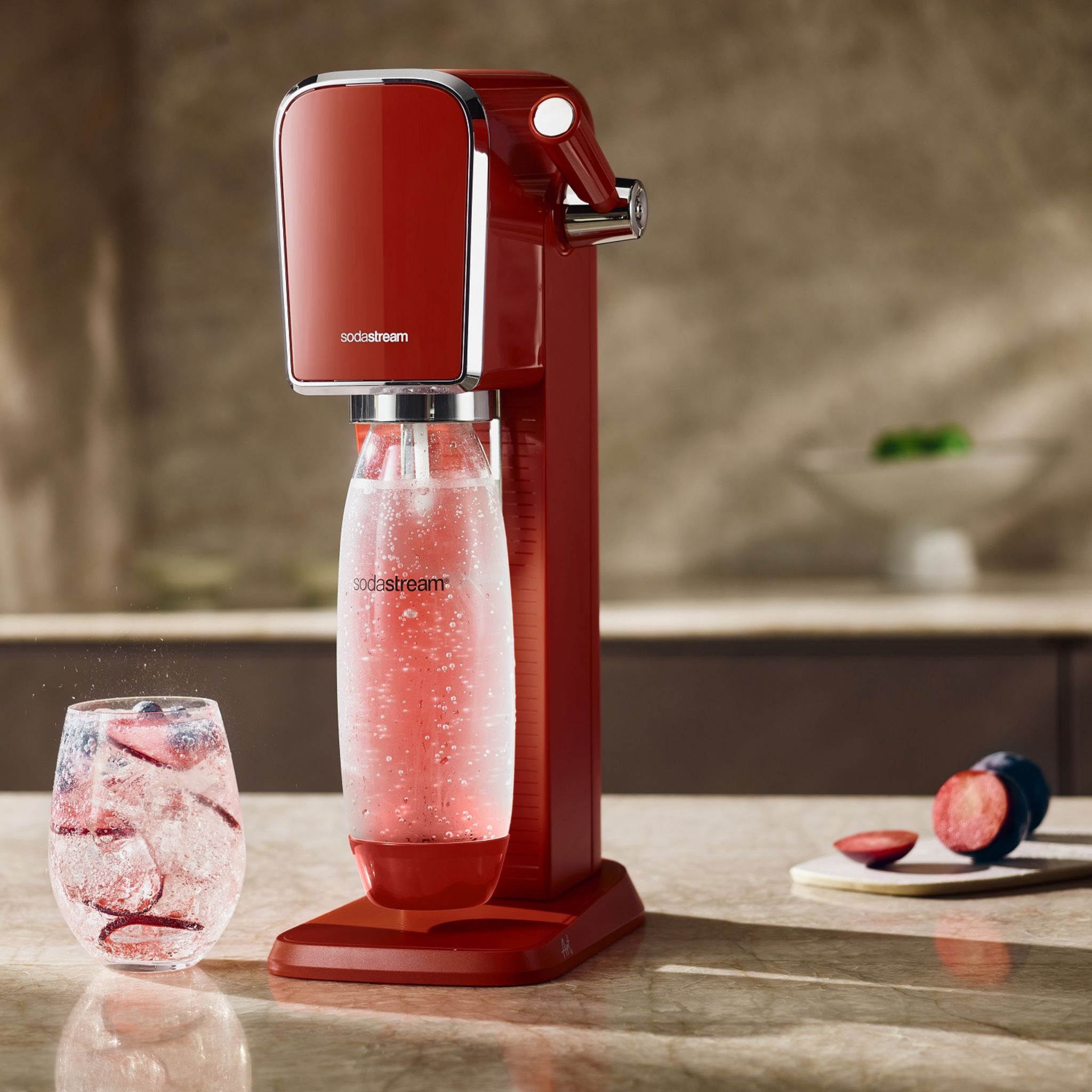 Voir la diapositive 7 : SODASTREAM Gazéificateur ART MANDARINE - Rouge
