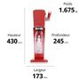 Voir la diapositive 8 : SODASTREAM Gazéificateur ART MANDARINE - Rouge