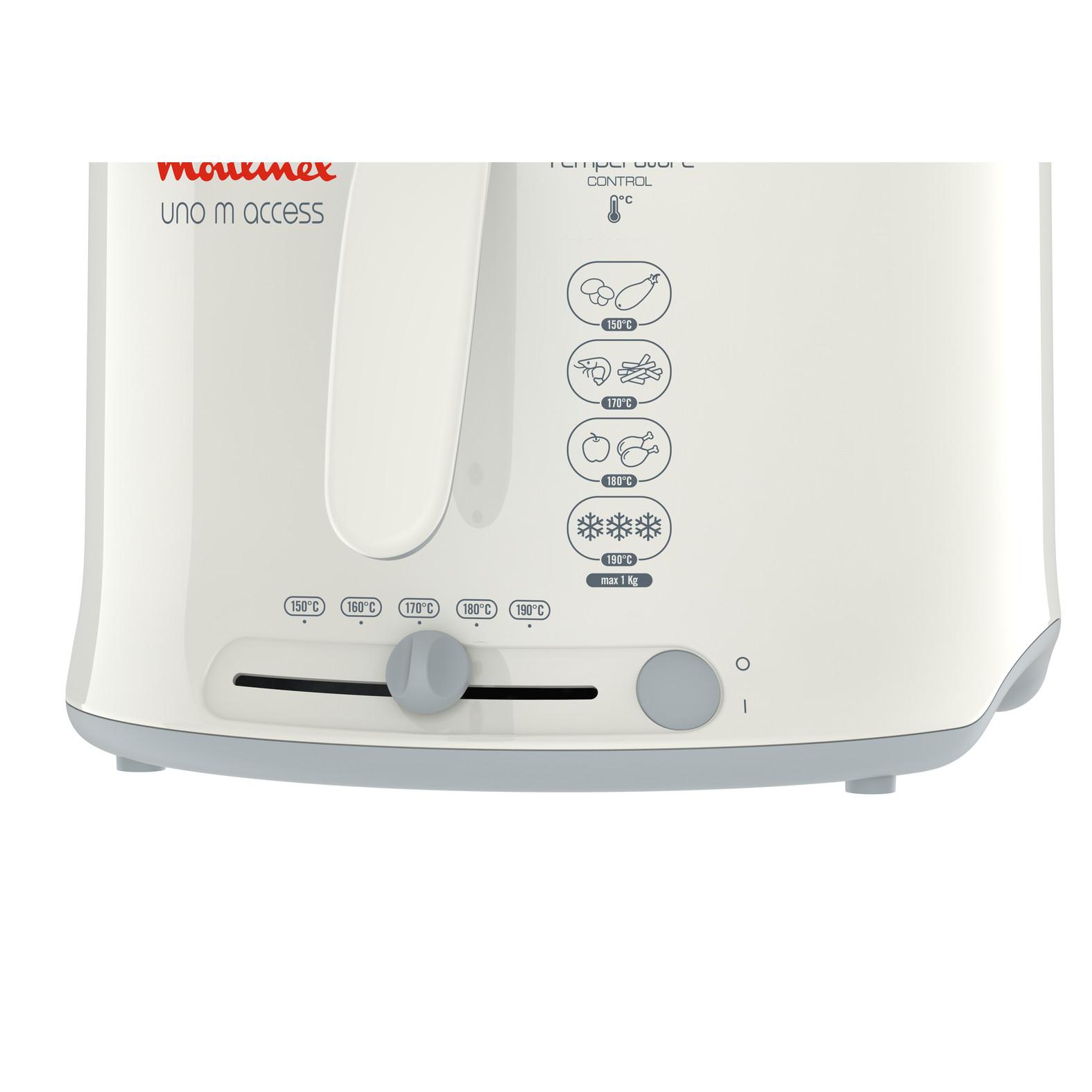 Voir la diapositive 2 : MOULINEX Friteuse électrique AF121110 - Blanc