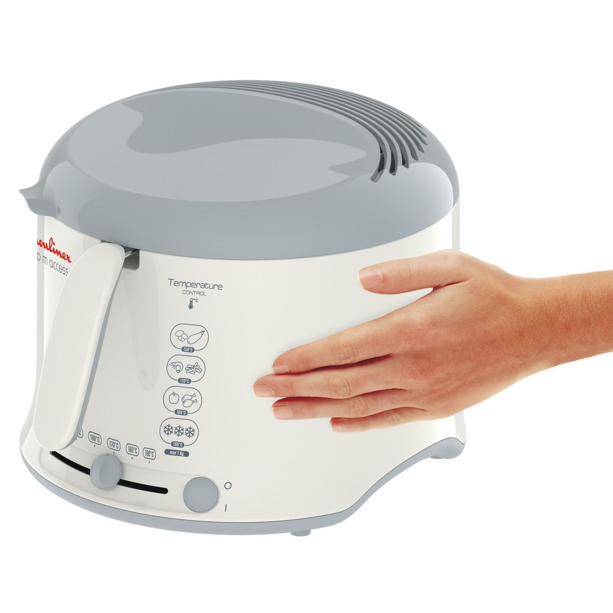 Voir la diapositive 5 : MOULINEX Friteuse électrique AF121110 - Blanc