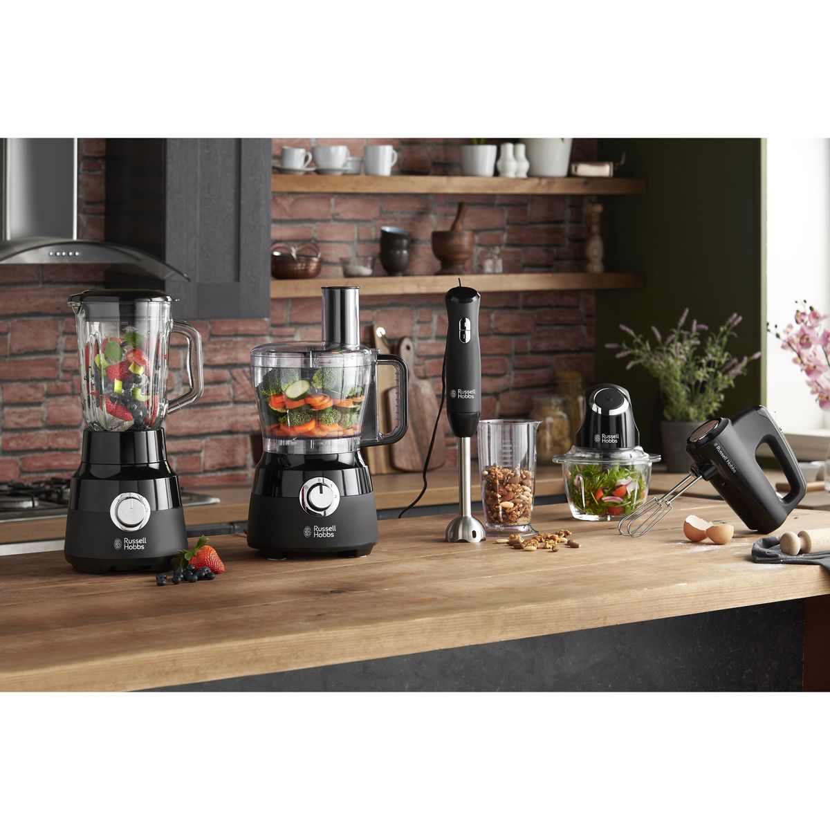 RUSSELL HOBBS Blender bol en verre 24722-56 - Noir