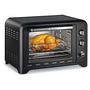 Voir la diapositive 1 : MOULINEX Mini four avec pierre à pizza chaleur tournante OX487810, 39 L, Noir