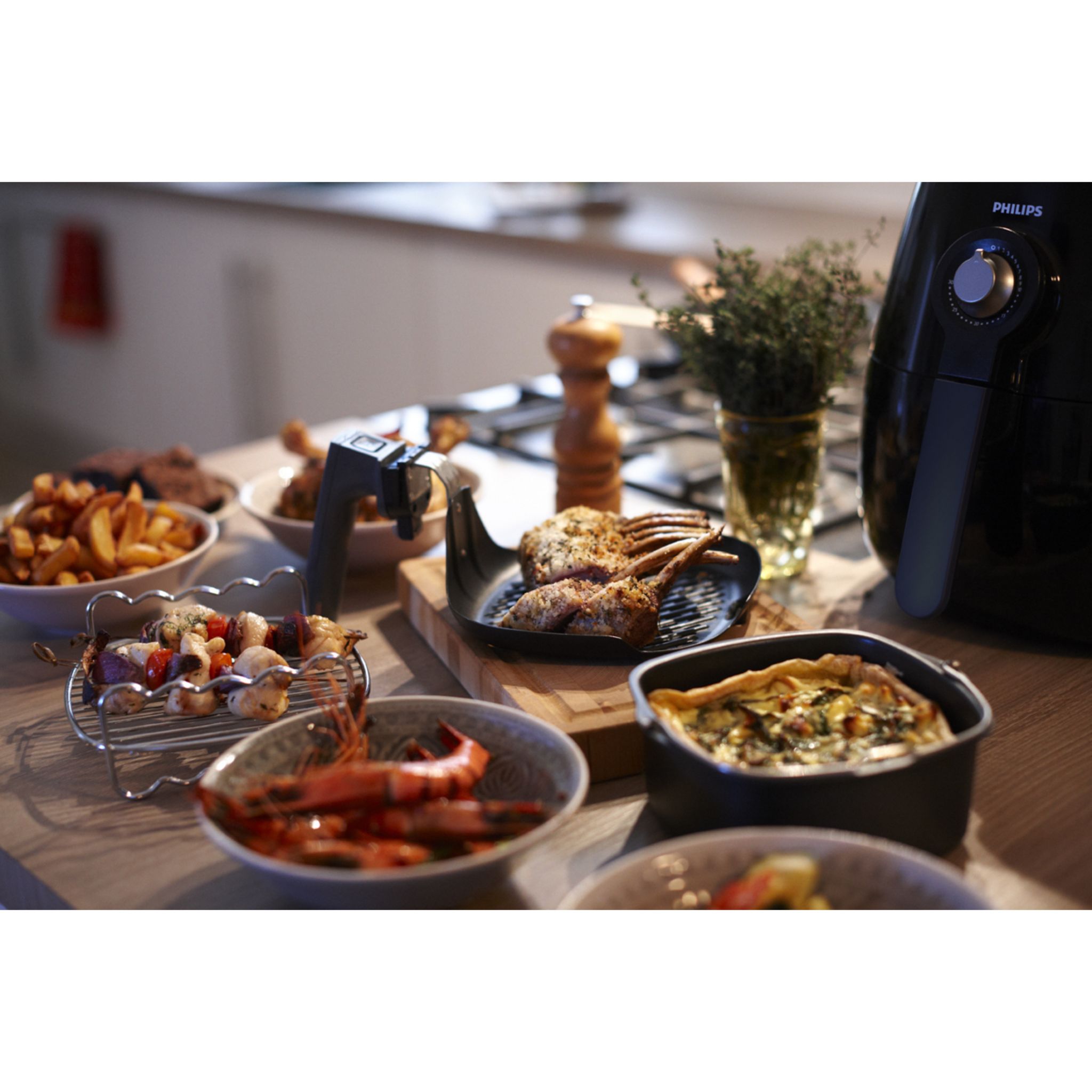 Voir la diapositive 2 : PHILIPS Accessoire airfryer XL HD9905 - Gris