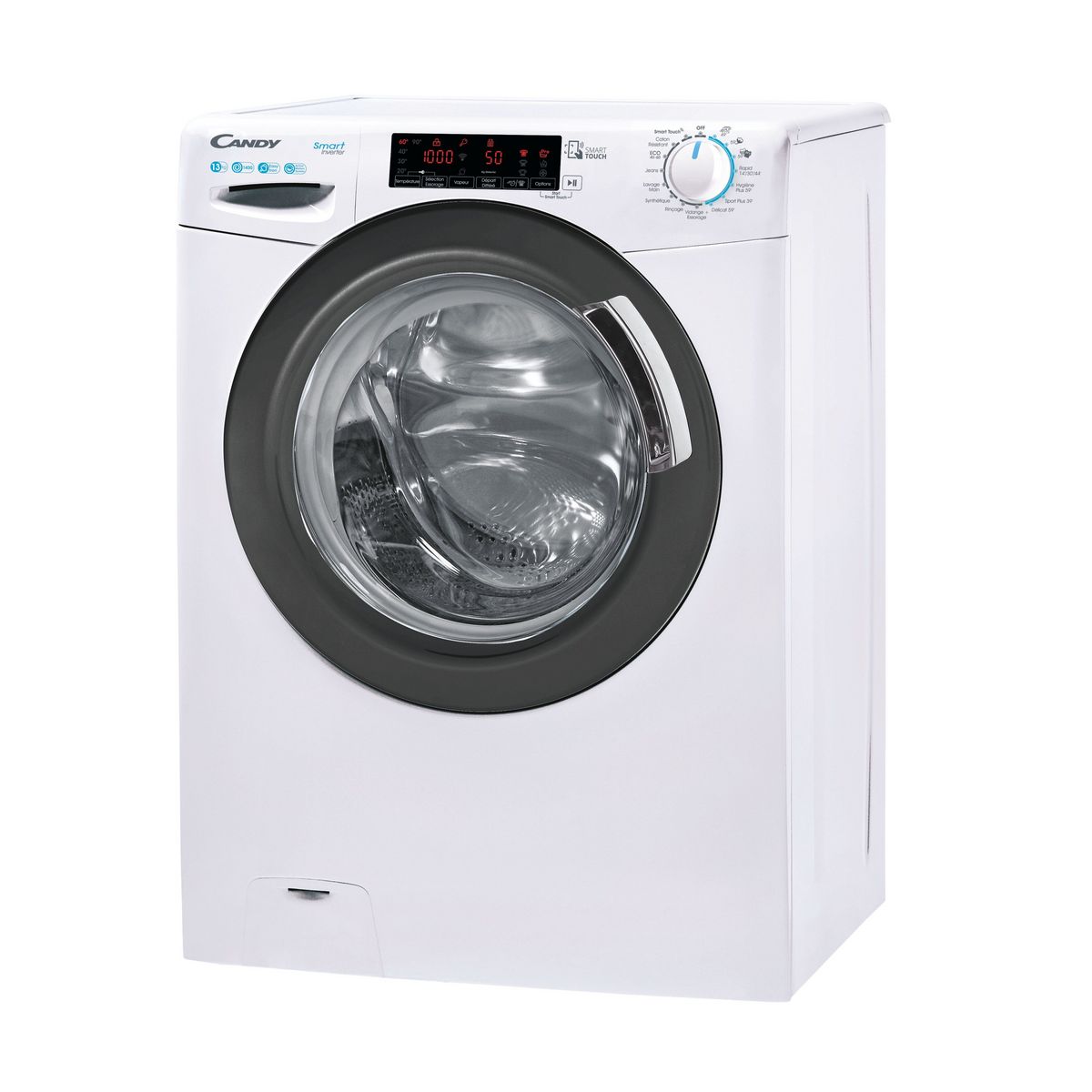 CANDY Lave linge hublot CSS1413TWMRE-47, 13 kg, 1400 T/min, Moteur à induction, A