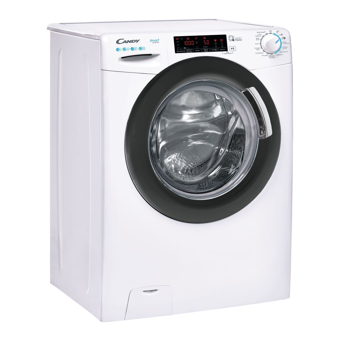 CANDY Lave linge hublot CSS1413TWMRE-47, 13 kg, 1400 T/min, Moteur à induction, A