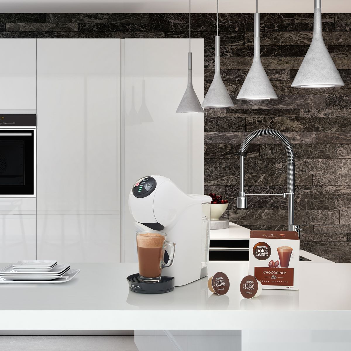 KRUPS Cafetière à capsule expresso Nescafé Dolce Gusto YY4446FD - Blanc