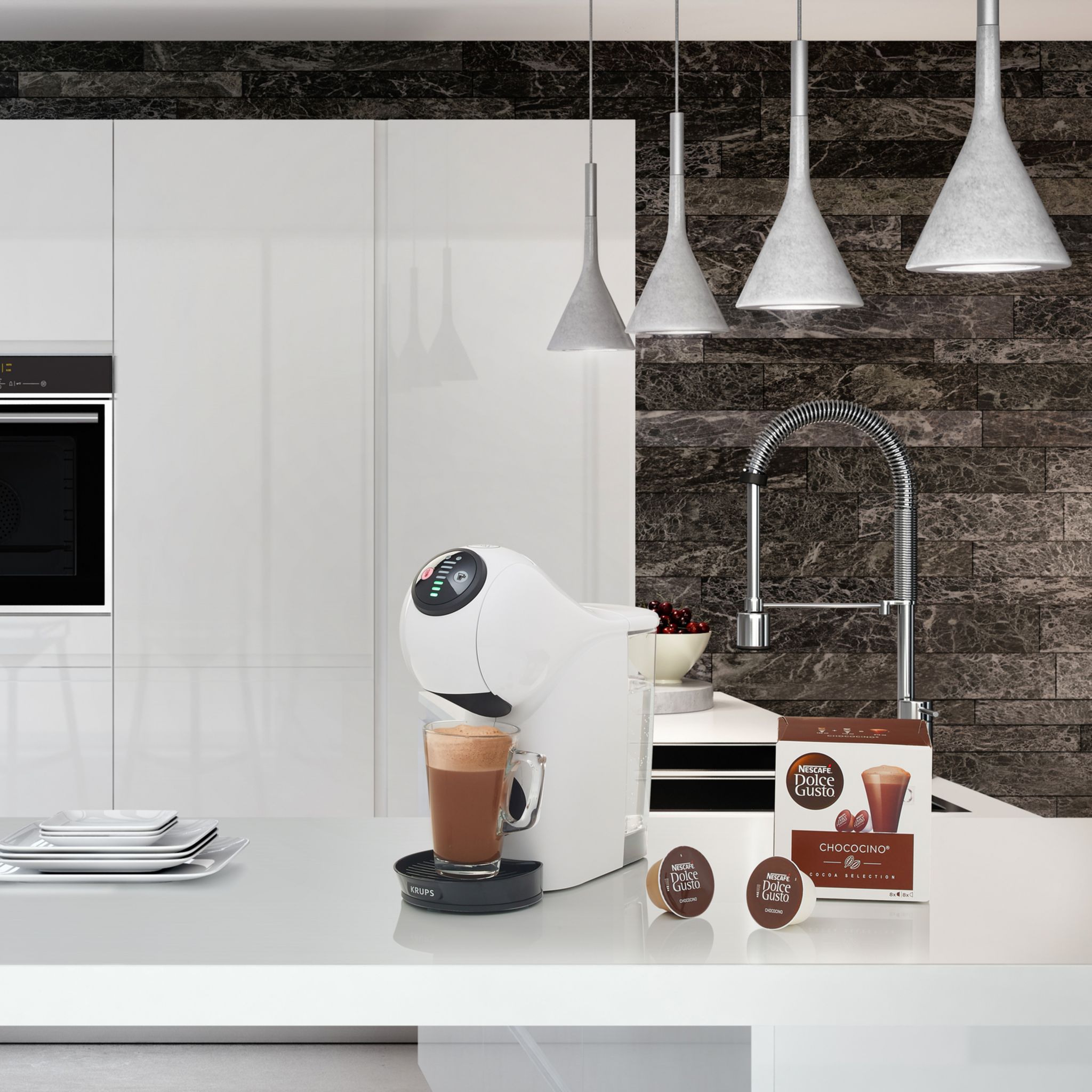 Voir la diapositive 13 : KRUPS Cafetière à capsule expresso Nescafé Dolce Gusto YY4446FD - Blanc