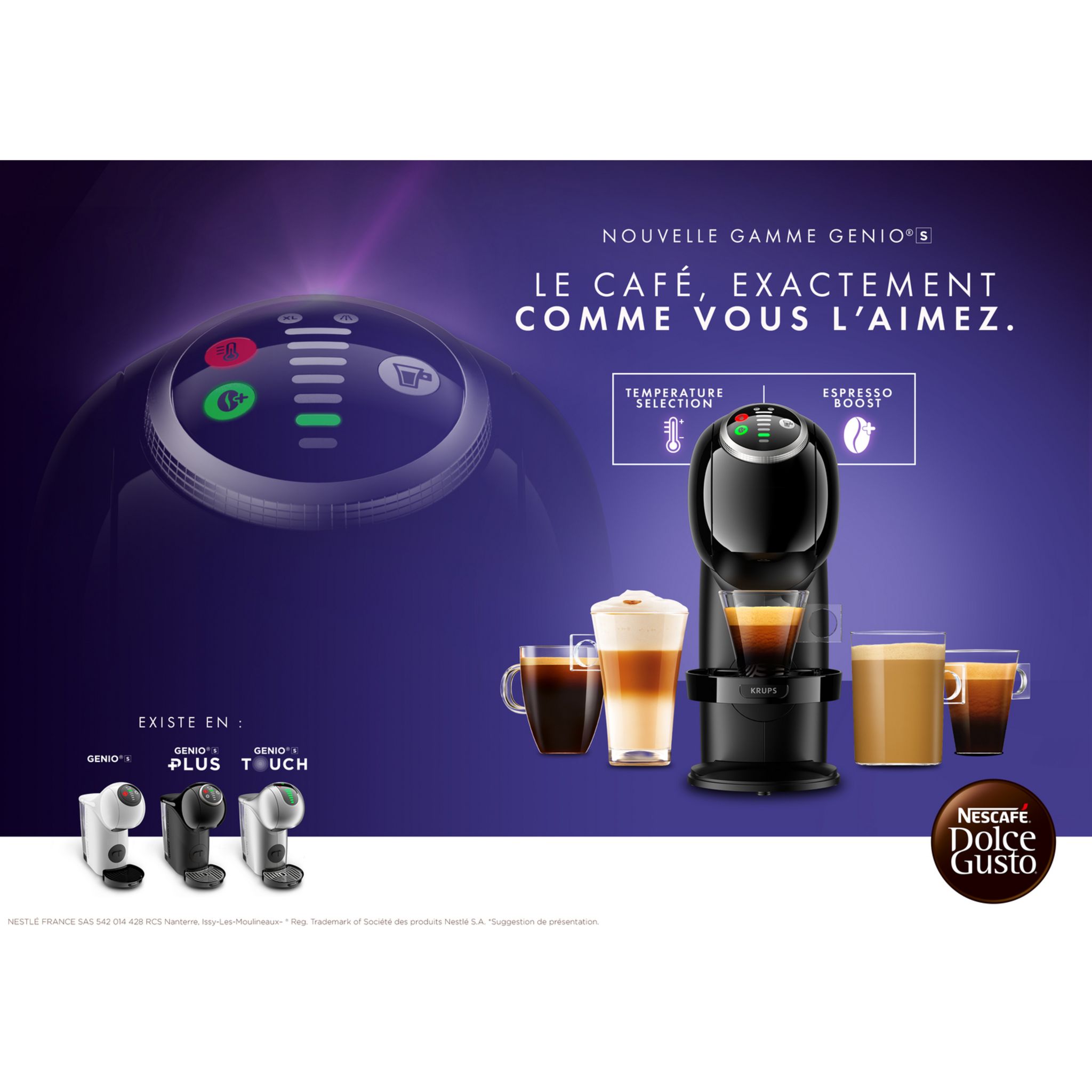 Voir la diapositive 17 : KRUPS Cafetière à capsule expresso Nescafé Dolce Gusto YY4446FD - Blanc