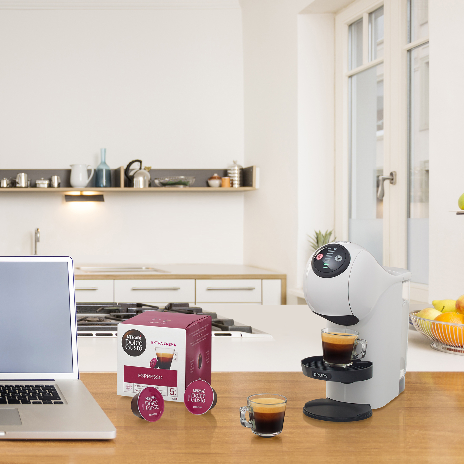 Voir la diapositive 8 : KRUPS Cafetière à capsule expresso Nescafé Dolce Gusto YY4446FD - Blanc